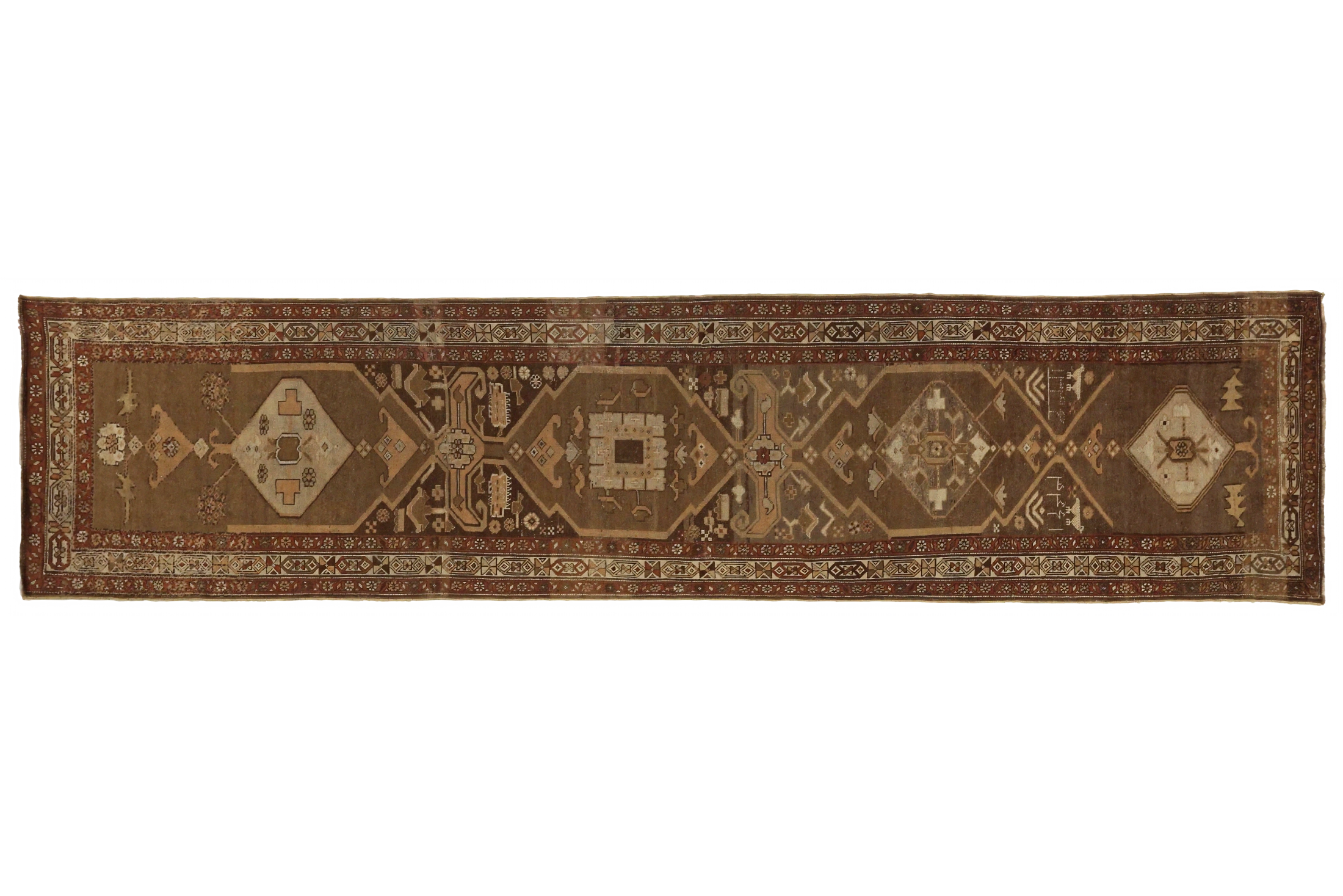 Antique Persian Azarbaijan Transitional Rug 52112