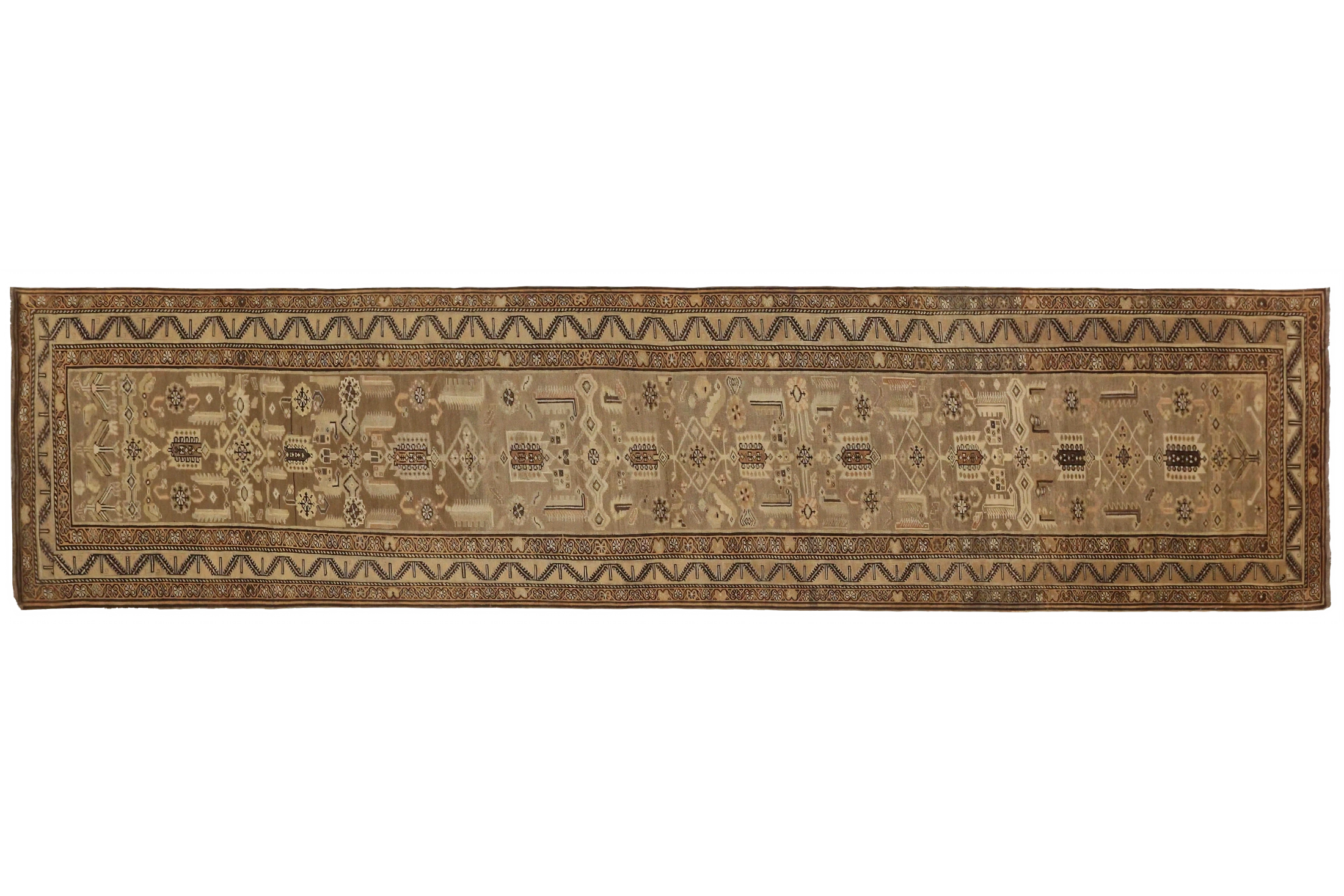 Antique Persian Azarbaijan Transitional Rug 52113