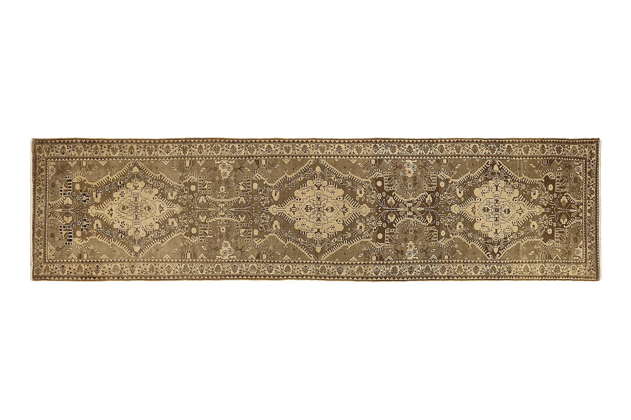 Antique Persian Azarbaijan Transitional Rug 52114