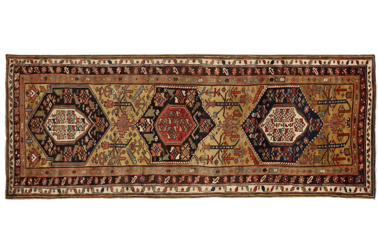 Antique Persian Azarbaijan Transitional Rug 52132