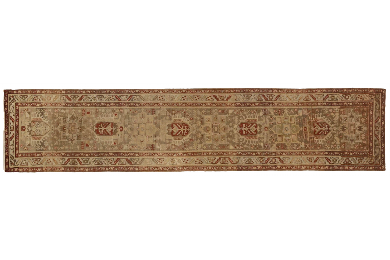 Antique Persian Heriz Transitional Rug 52141