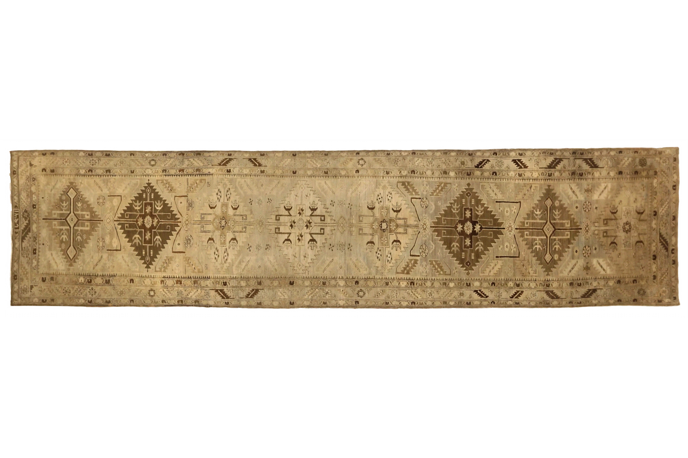 Antique Persian Heriz Transitional Rug 52158