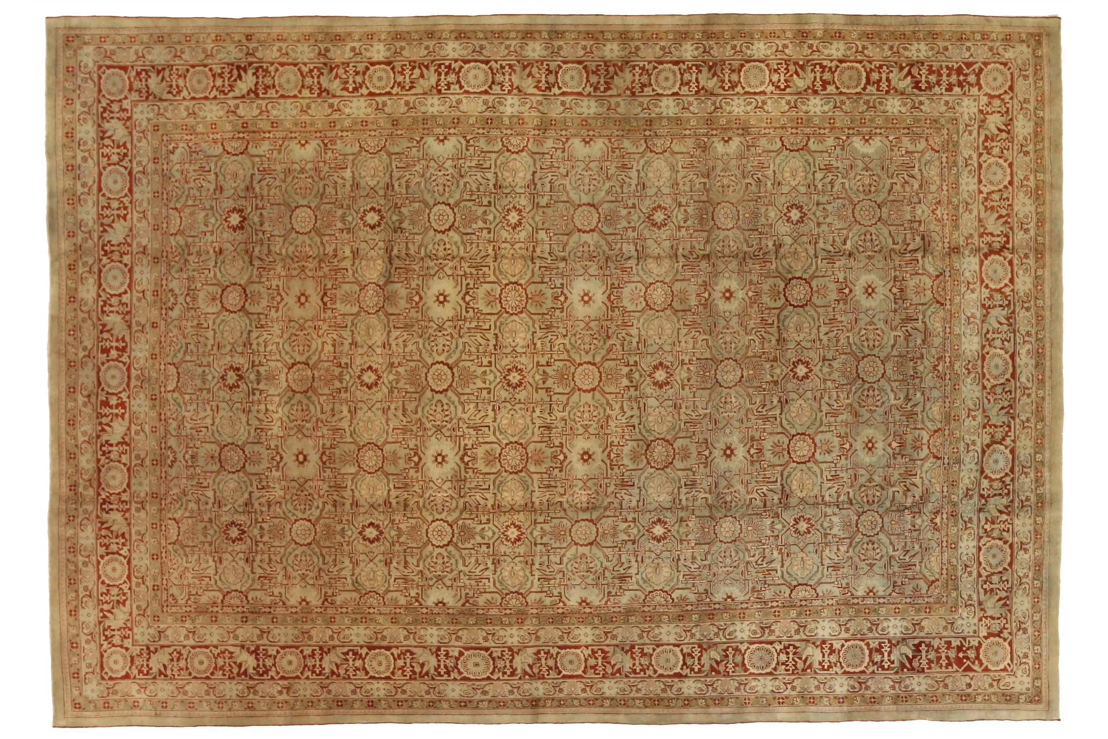 Antique Persian Bijar Transitional Rug 52167