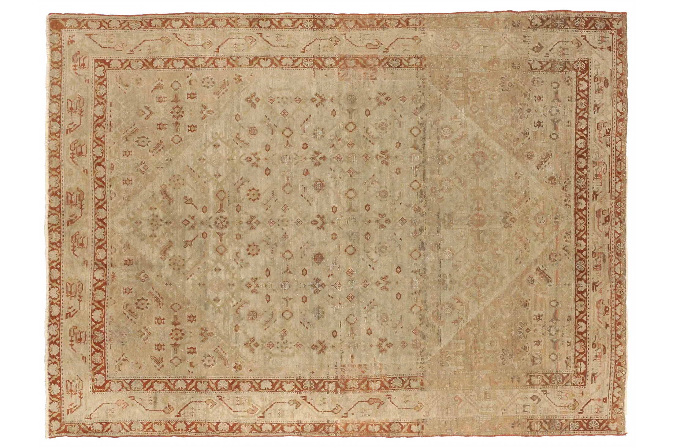 Antique Persian Malayer Transitional Rug 52168