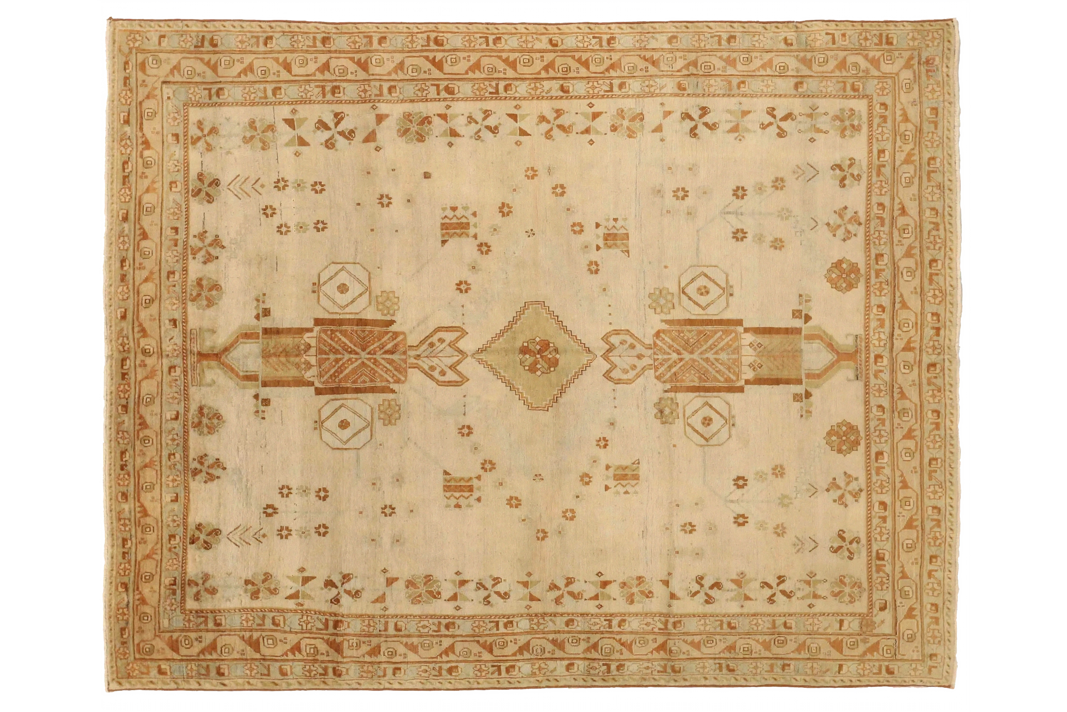 Antique Persian Sirjan Transitional Rug 52606