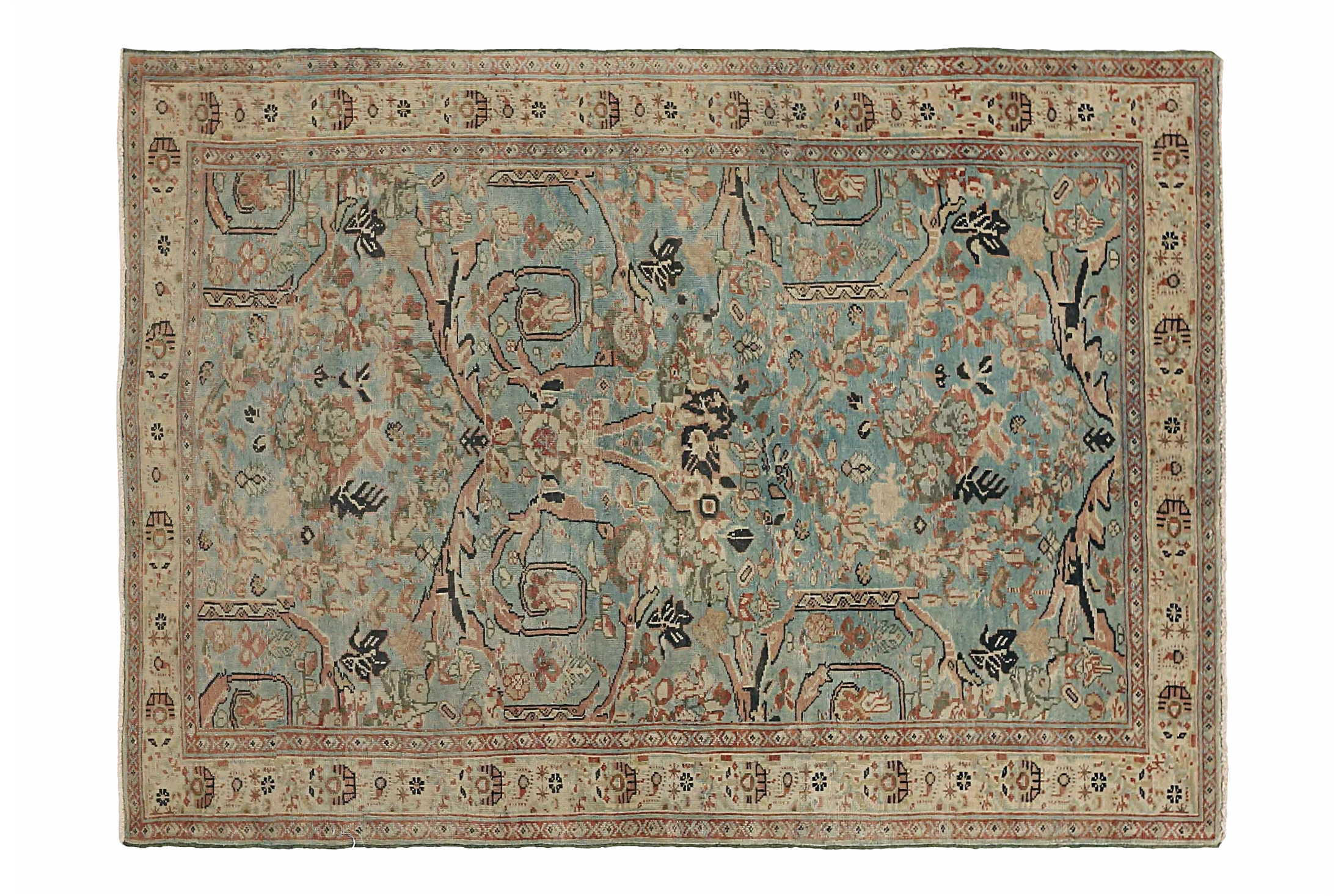 Antique Persian Sultanabad Traditional Rug 52607