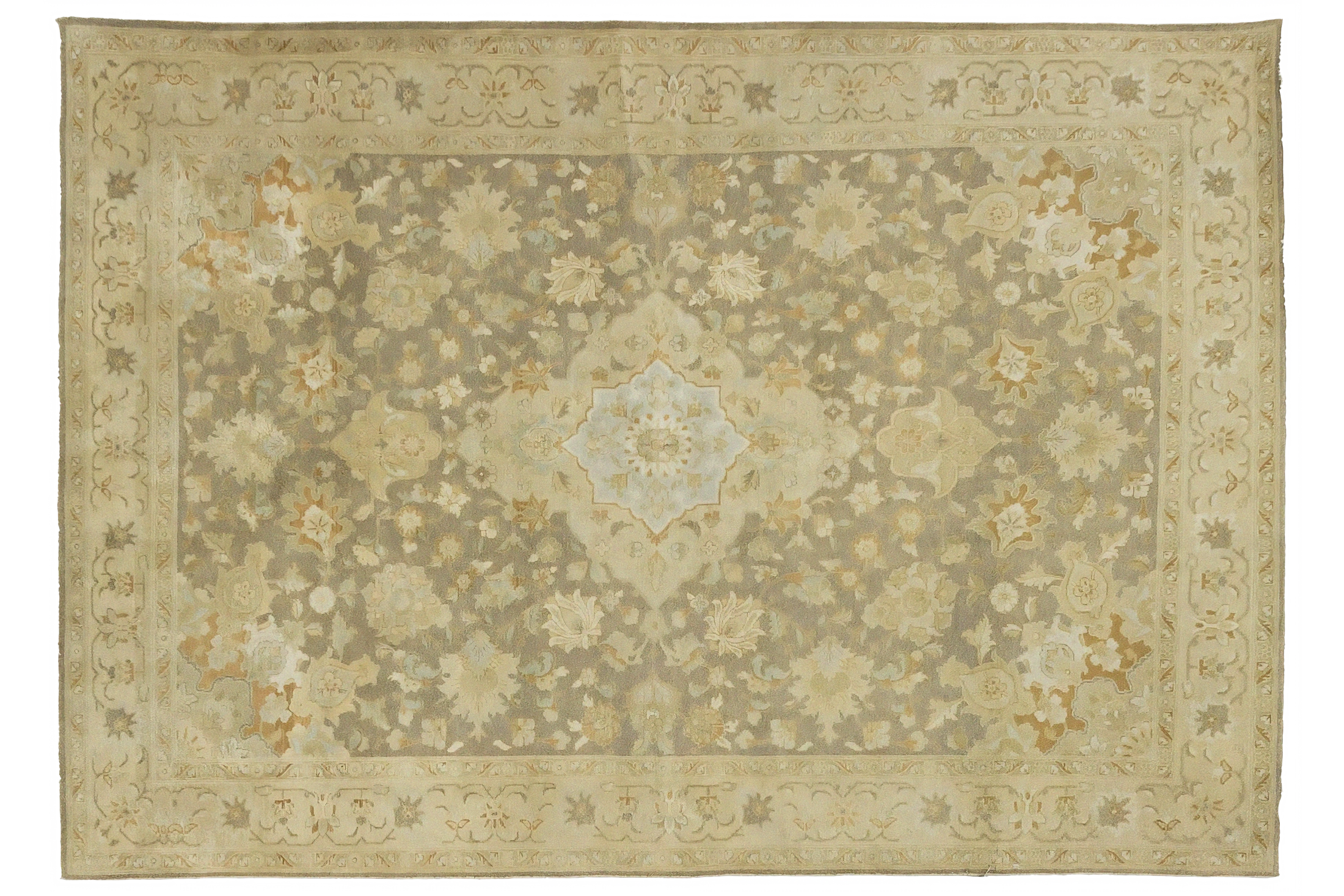 Antique Persian Tabriz Transitional Rug 52608