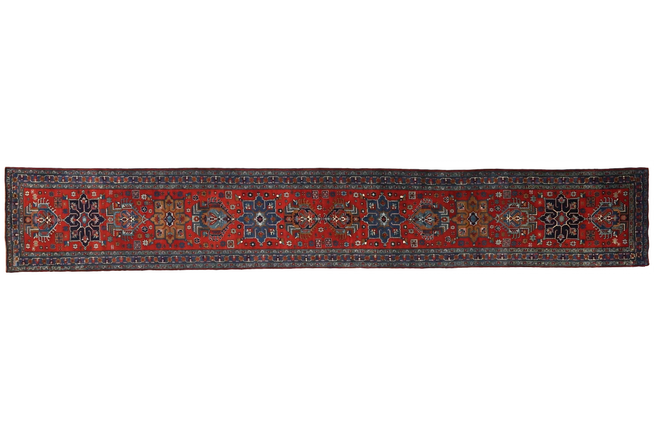 Antique Persian Heriz Traditional Rug 54063