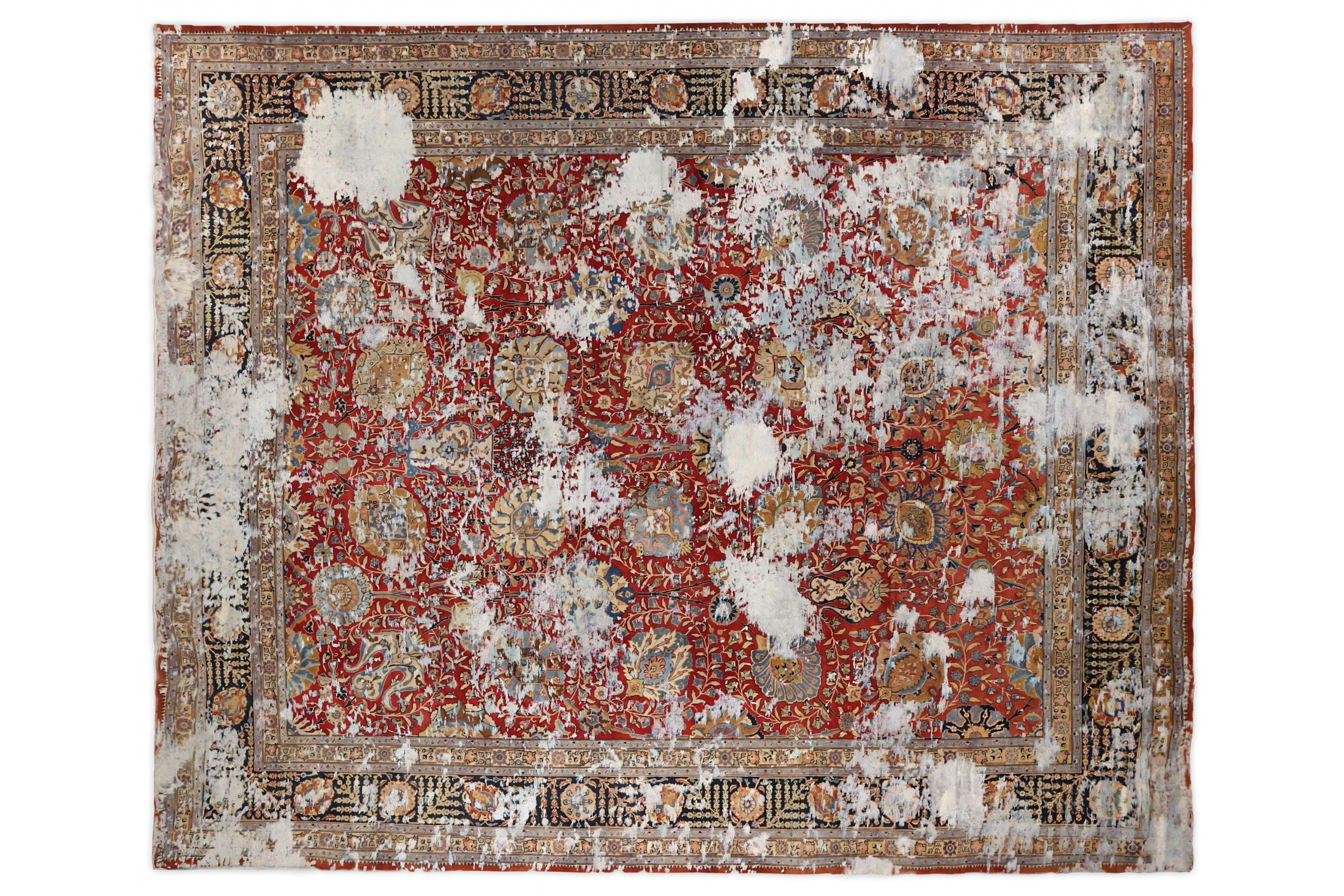Antique Persian Tabriz Transitional Rug 66780