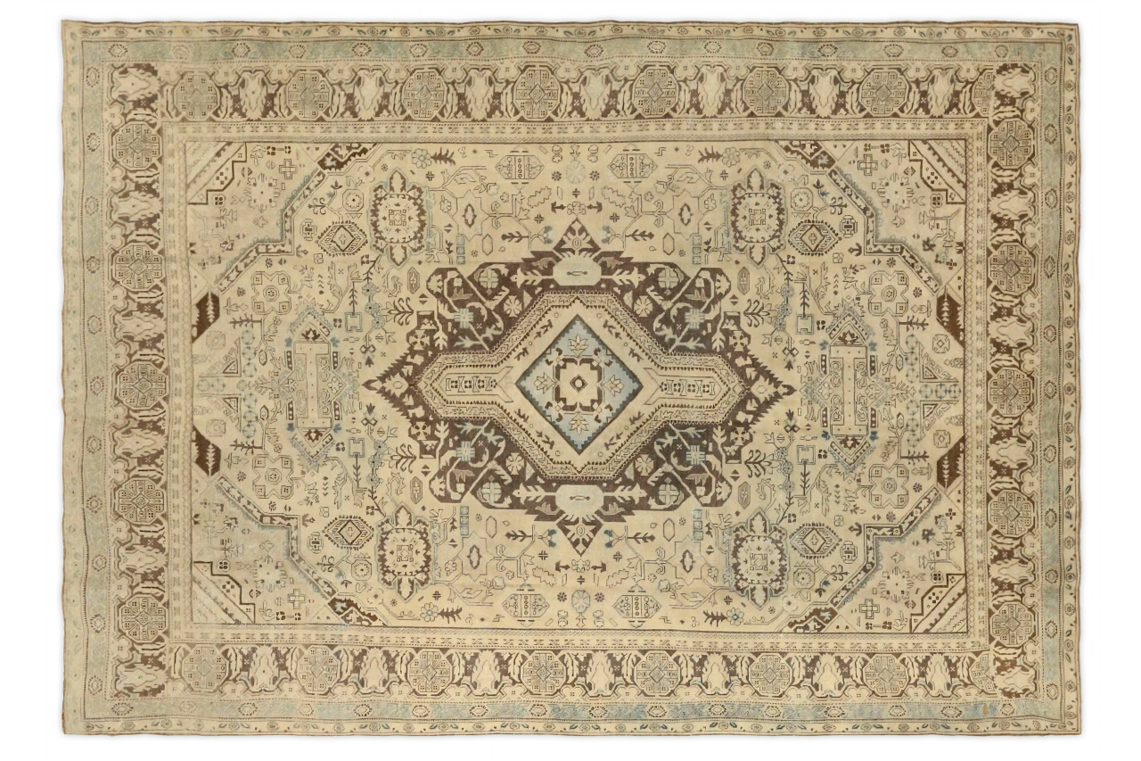 Antique Persian Tabriz Transitional Rug 67133
