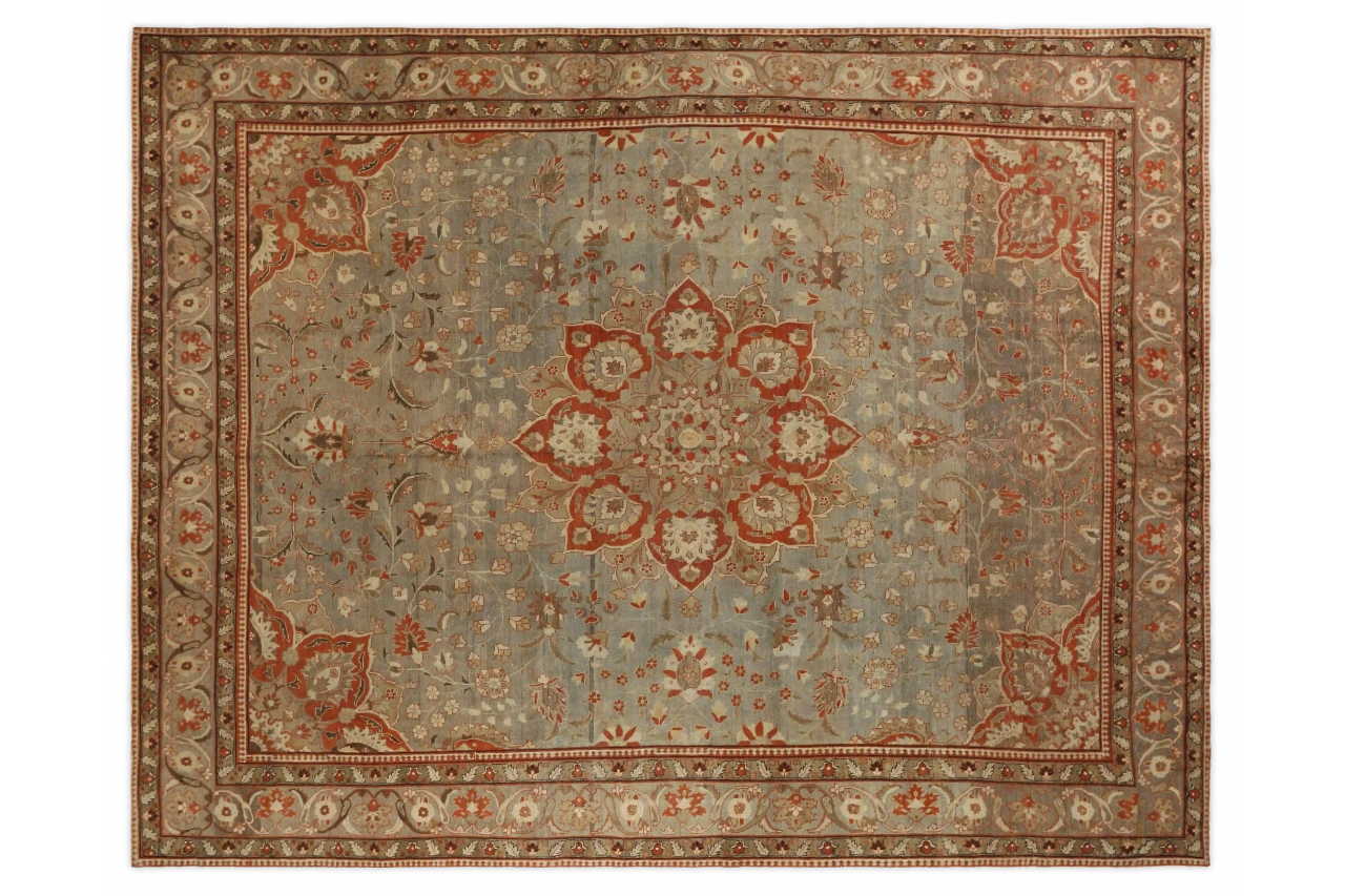 Antique Persian Tabriz Transitional Rug 67135