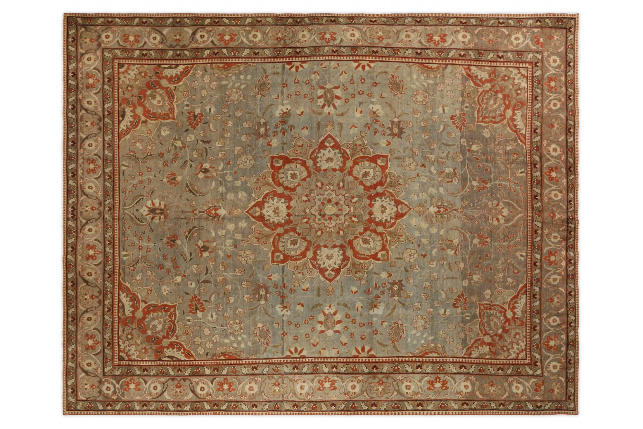 Antique Persian Tabriz Transitional Rug 67135