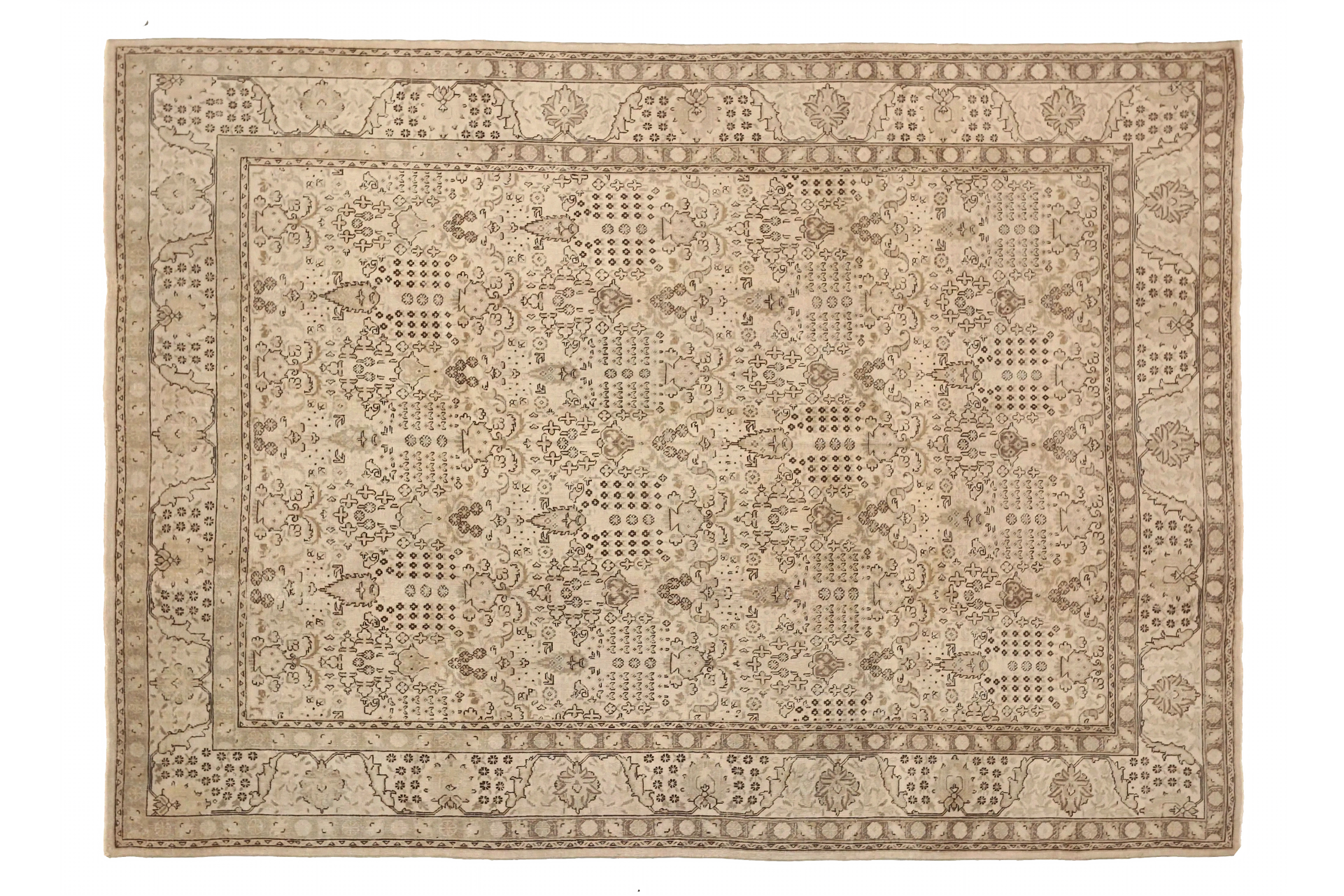 Antique Persian Tabriz Transitional Rug 67962