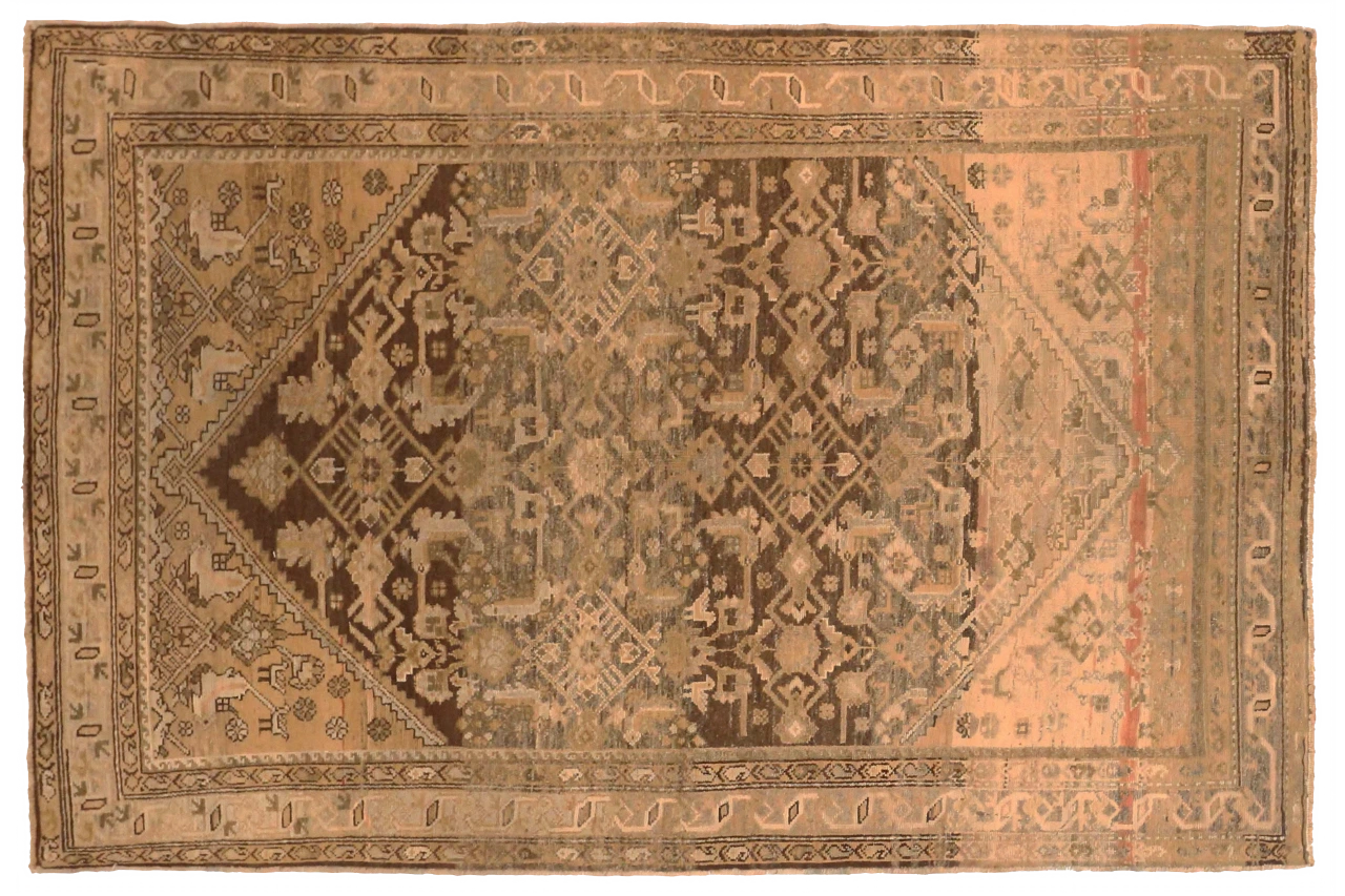 Antique Persian Malayer Transitional Rug 68079