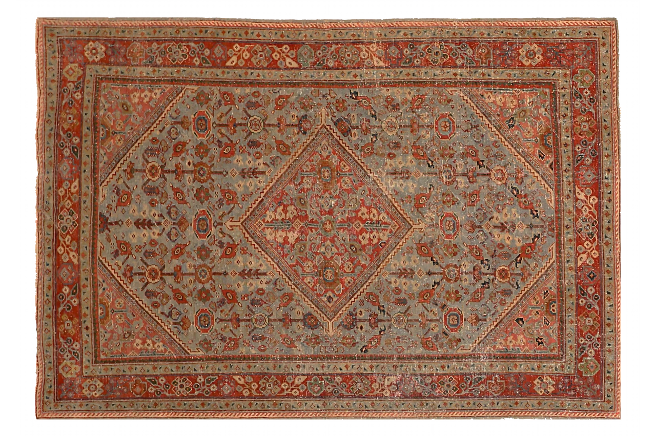 Antique Persian Meshkabad Transitional Rug 68081