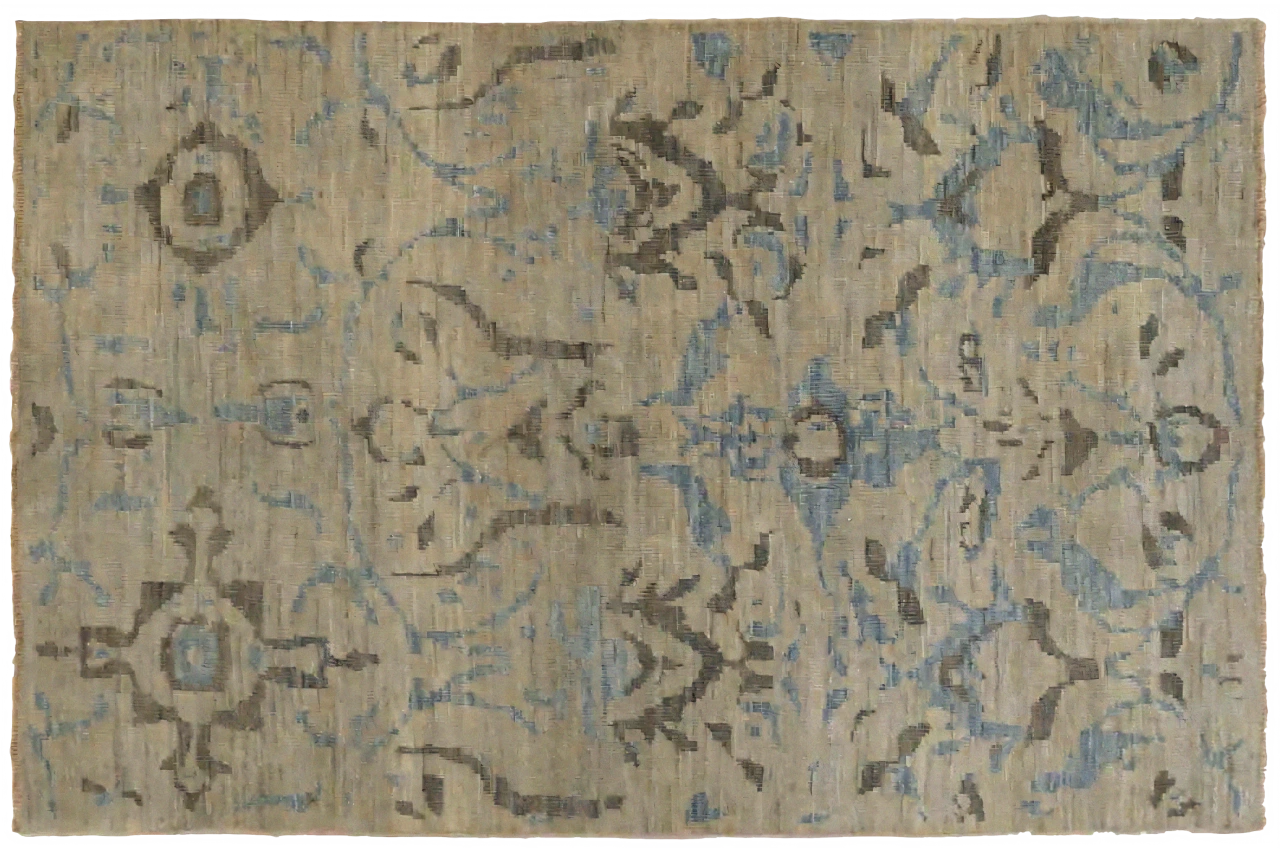 Persian Sultanabad Transitional Rug 68178