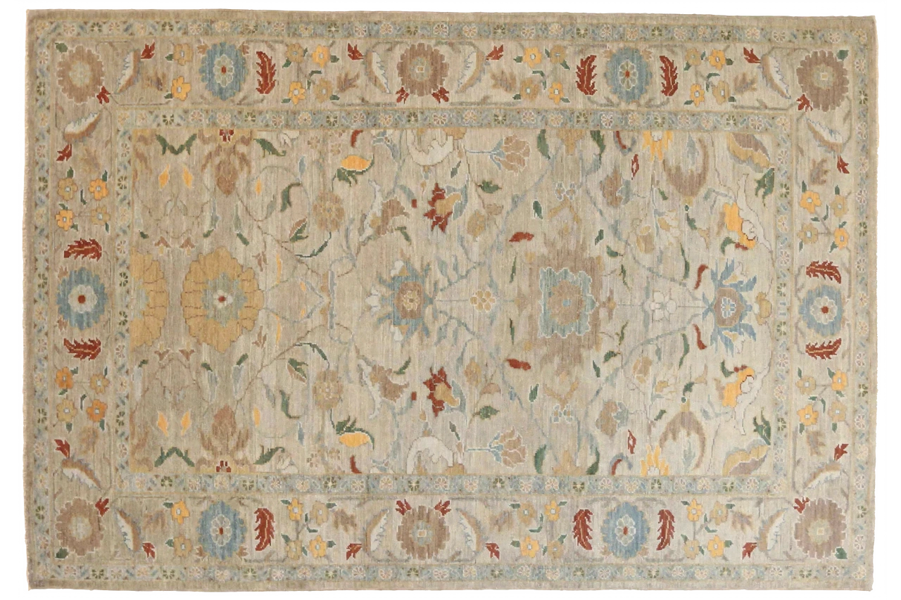 Persian Sultanabad Transitional Rug 68190