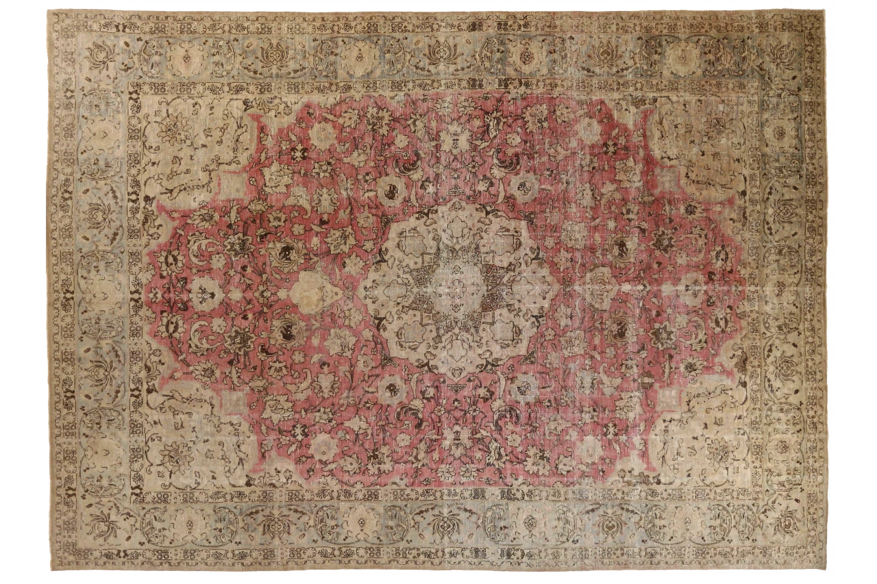 Antique Persian Tabriz Transitional Rug 68193