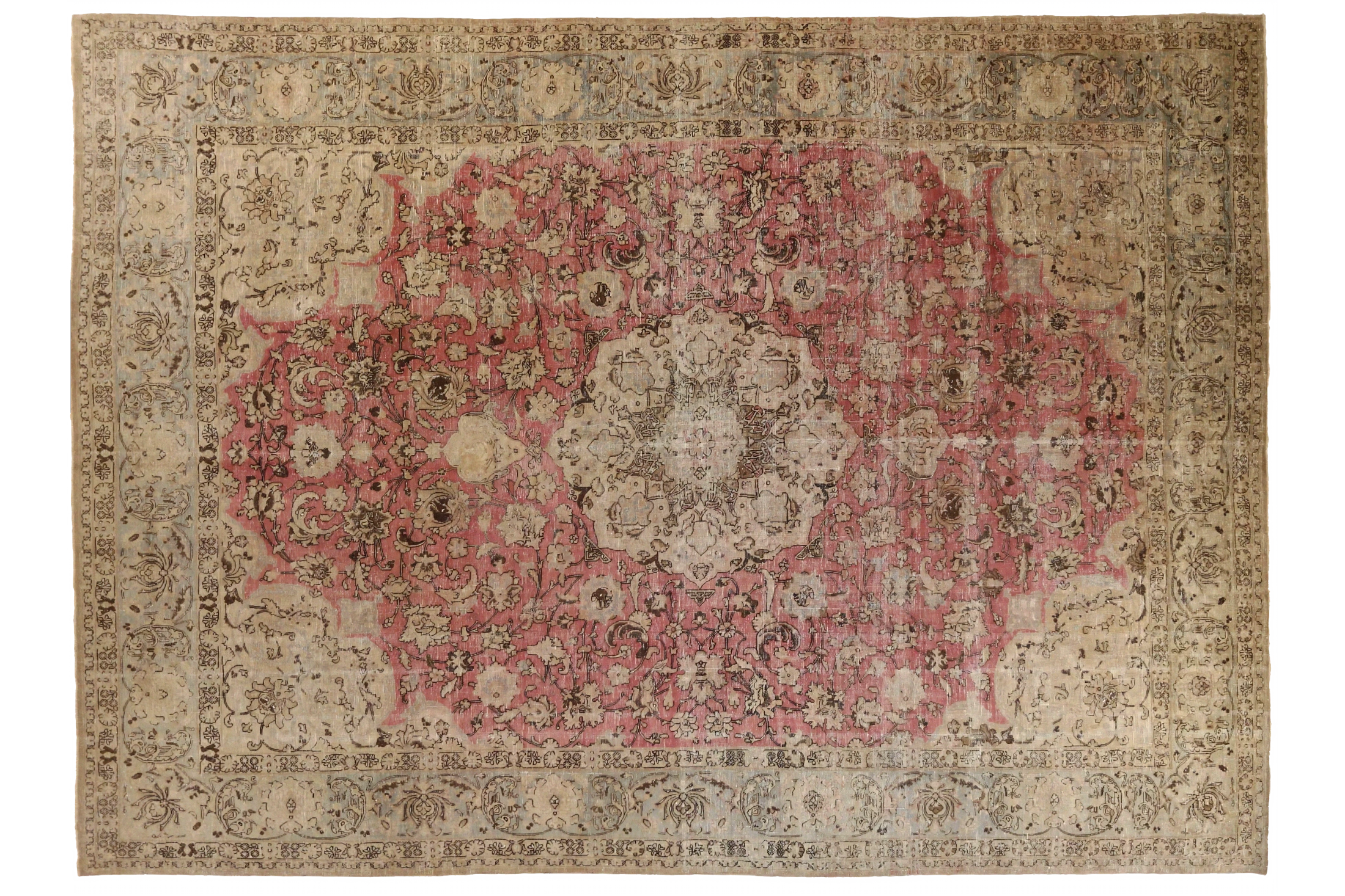 Antique Persian Tabriz Transitional Rug 68193