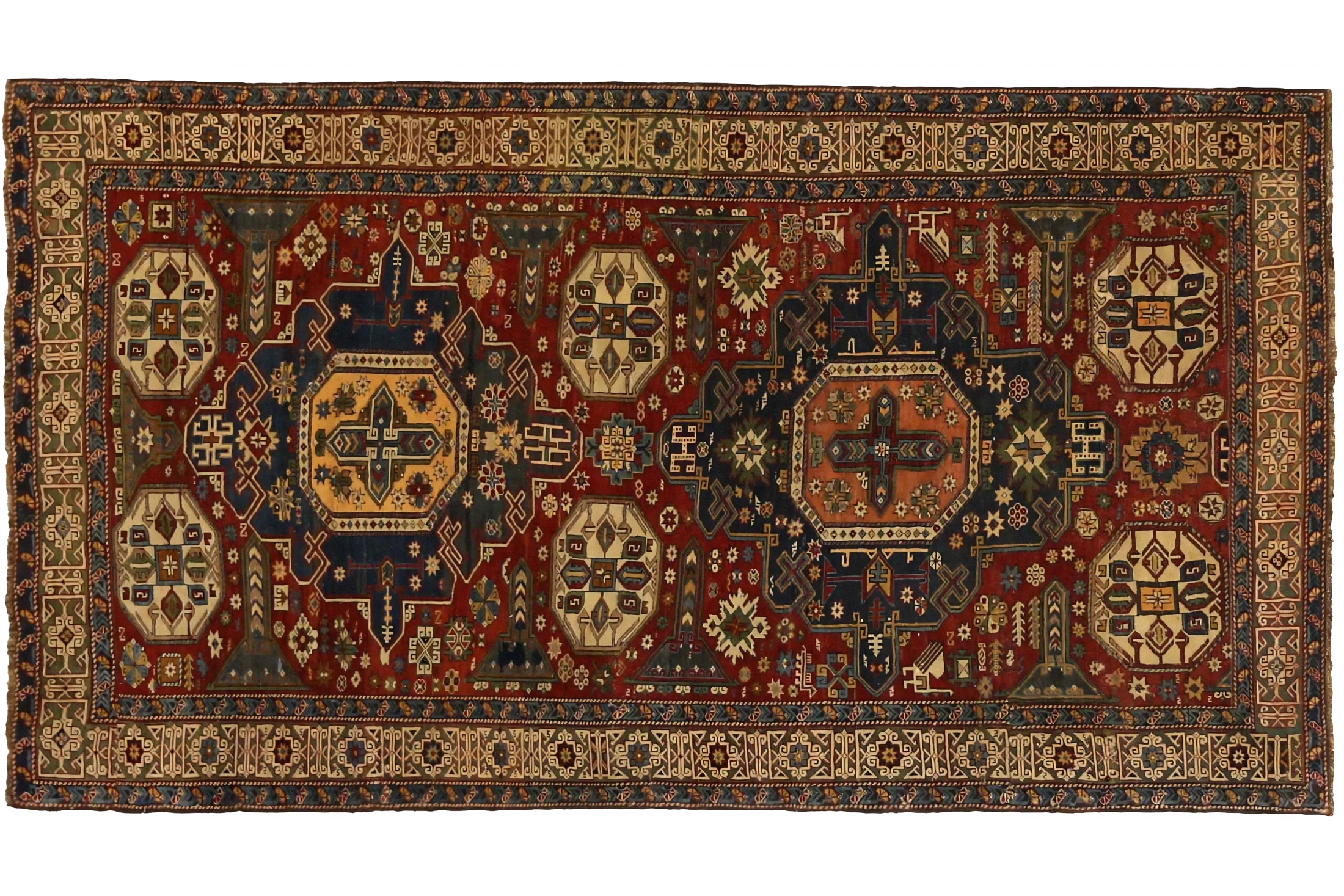 Antique Russia Traditional Rug 68197