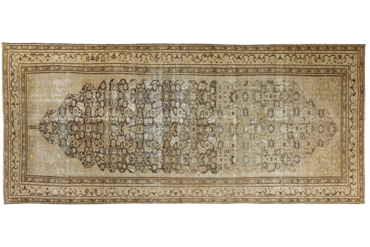 Antique Persian Malayer Transitional Rug 68247
