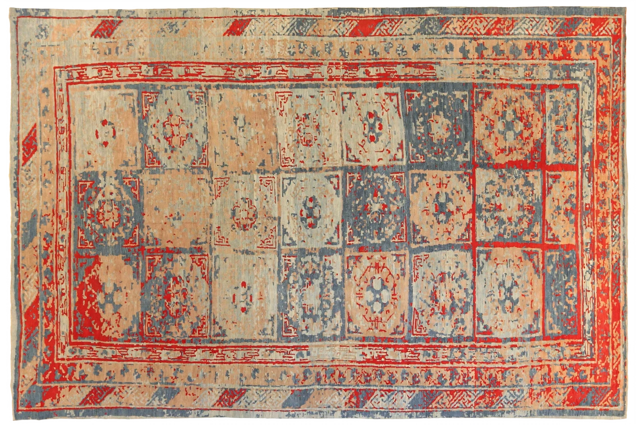 Persian Sultanabad Transitional Rug 68274