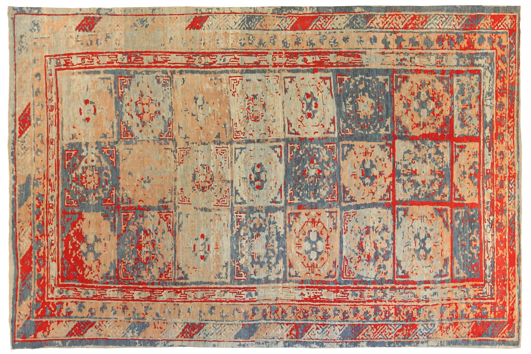 Persian Sultanabad Transitional Rug 68274