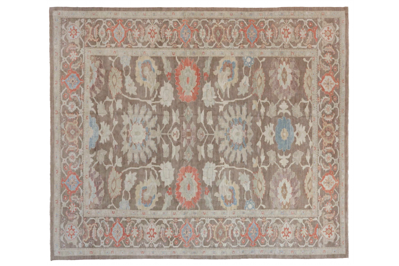 Persian Sultanabad Transitional Rug 68464