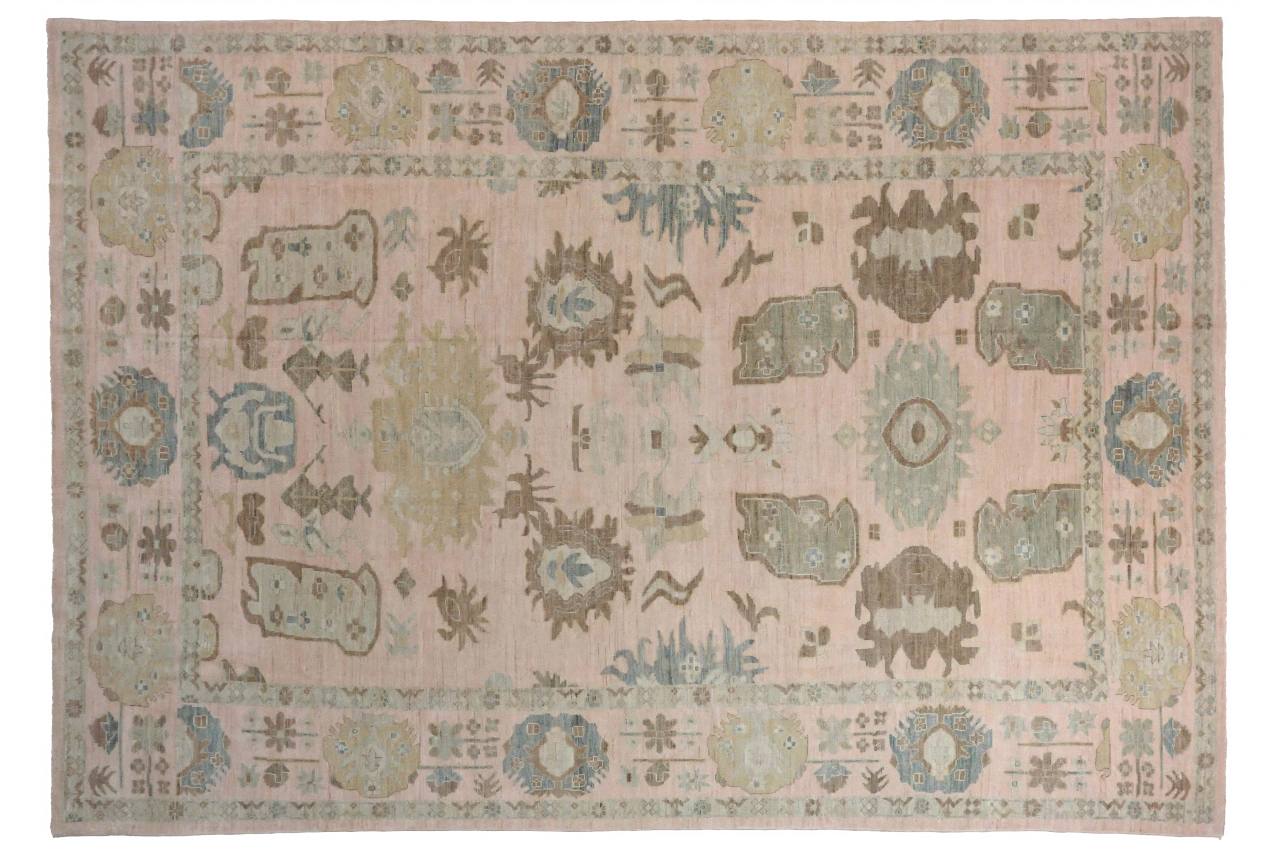 Persian Sultanabad Transitional Rug 68468