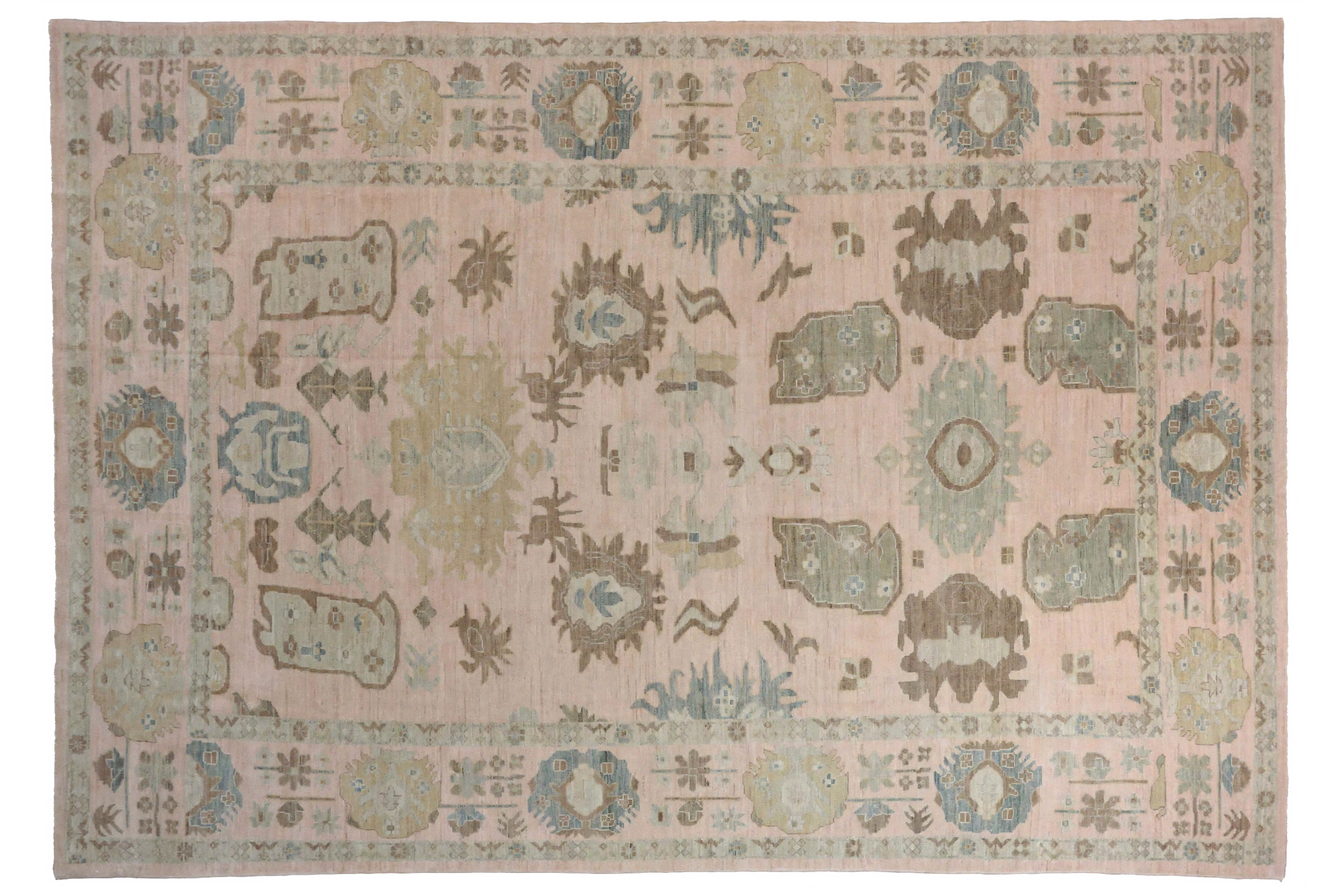 Persian Sultanabad Transitional Rug 68468