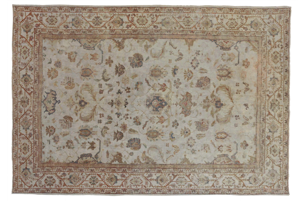 Antique Persian Sultanabad Transitional Rug 68586