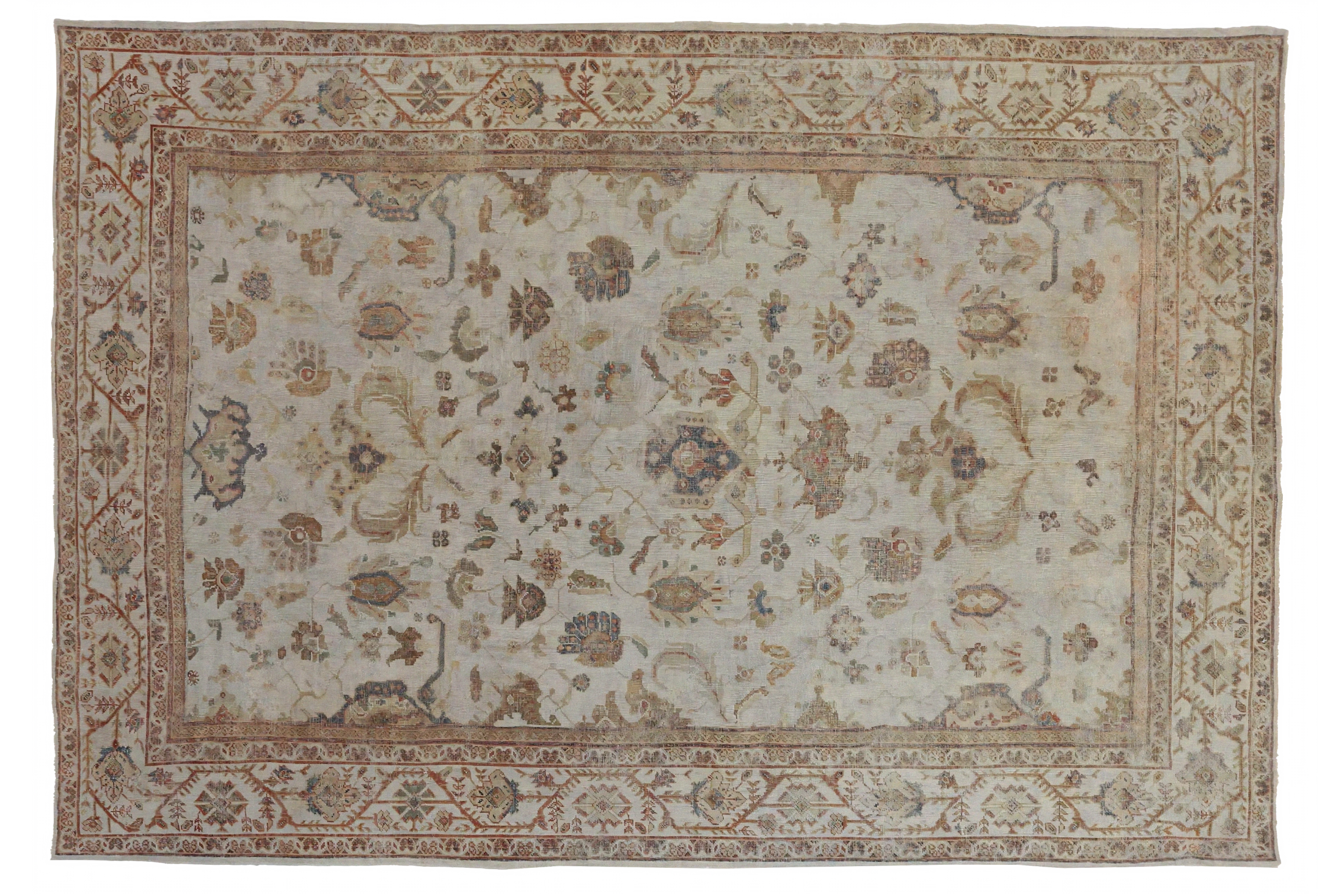 Antique Persian Sultanabad Transitional Rug 68586
