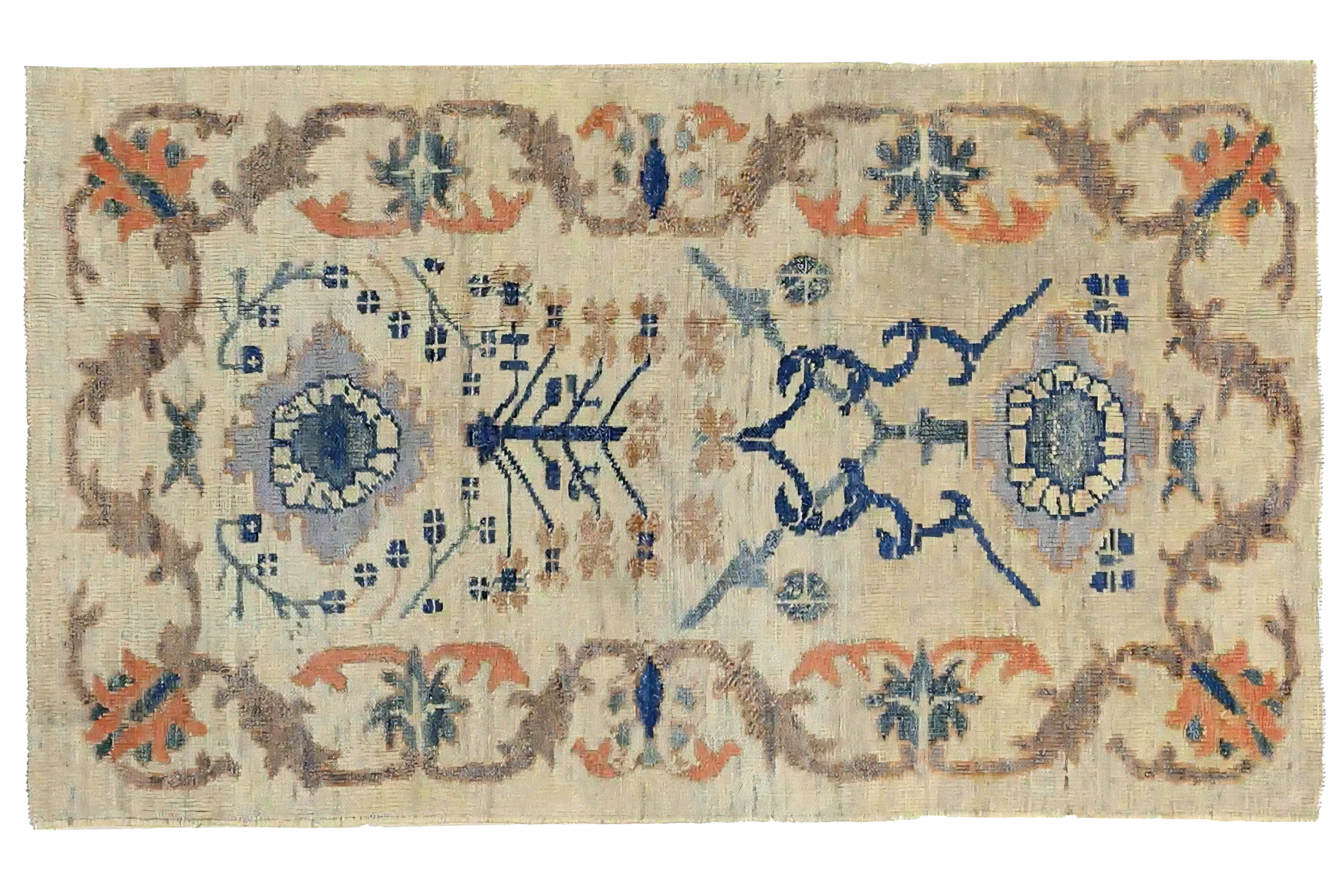 Persian Oushak Transitional Rug 68872