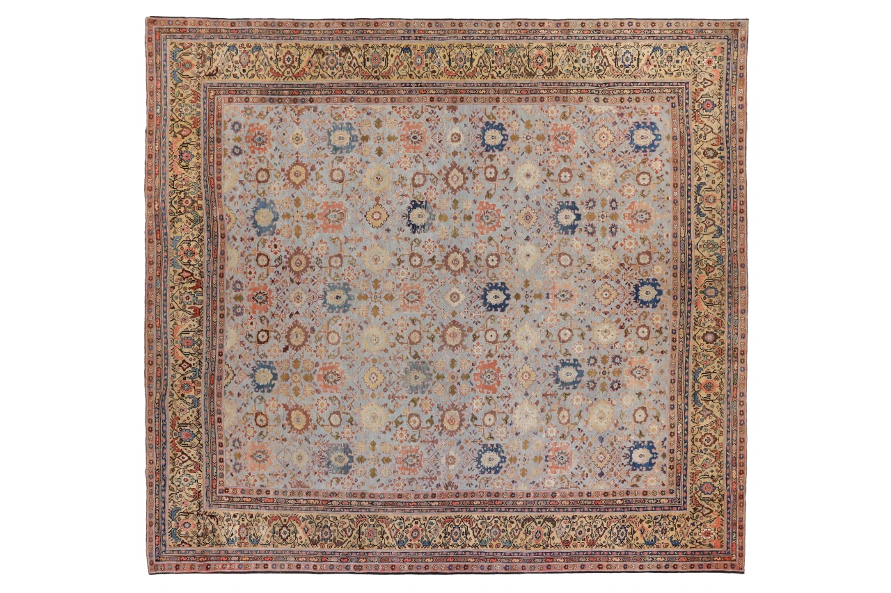 Antique Persian Sultanabad Transitional Rug 68893
