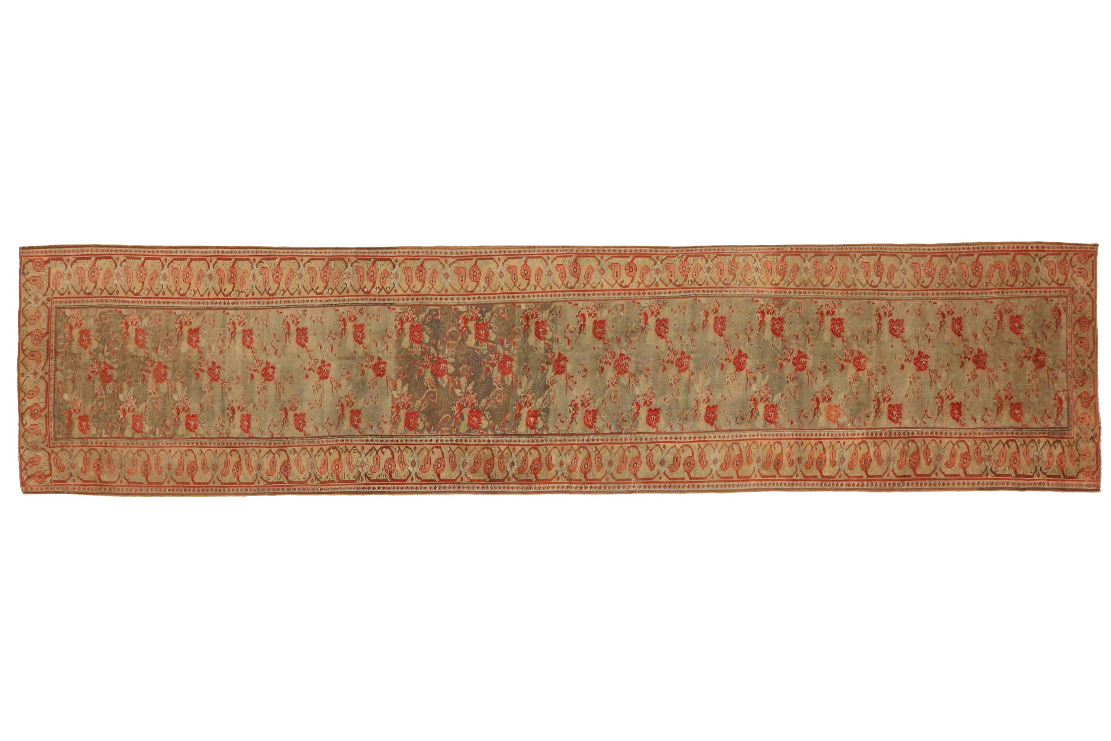 Antique Persian Bijar Transitional Rug 68894