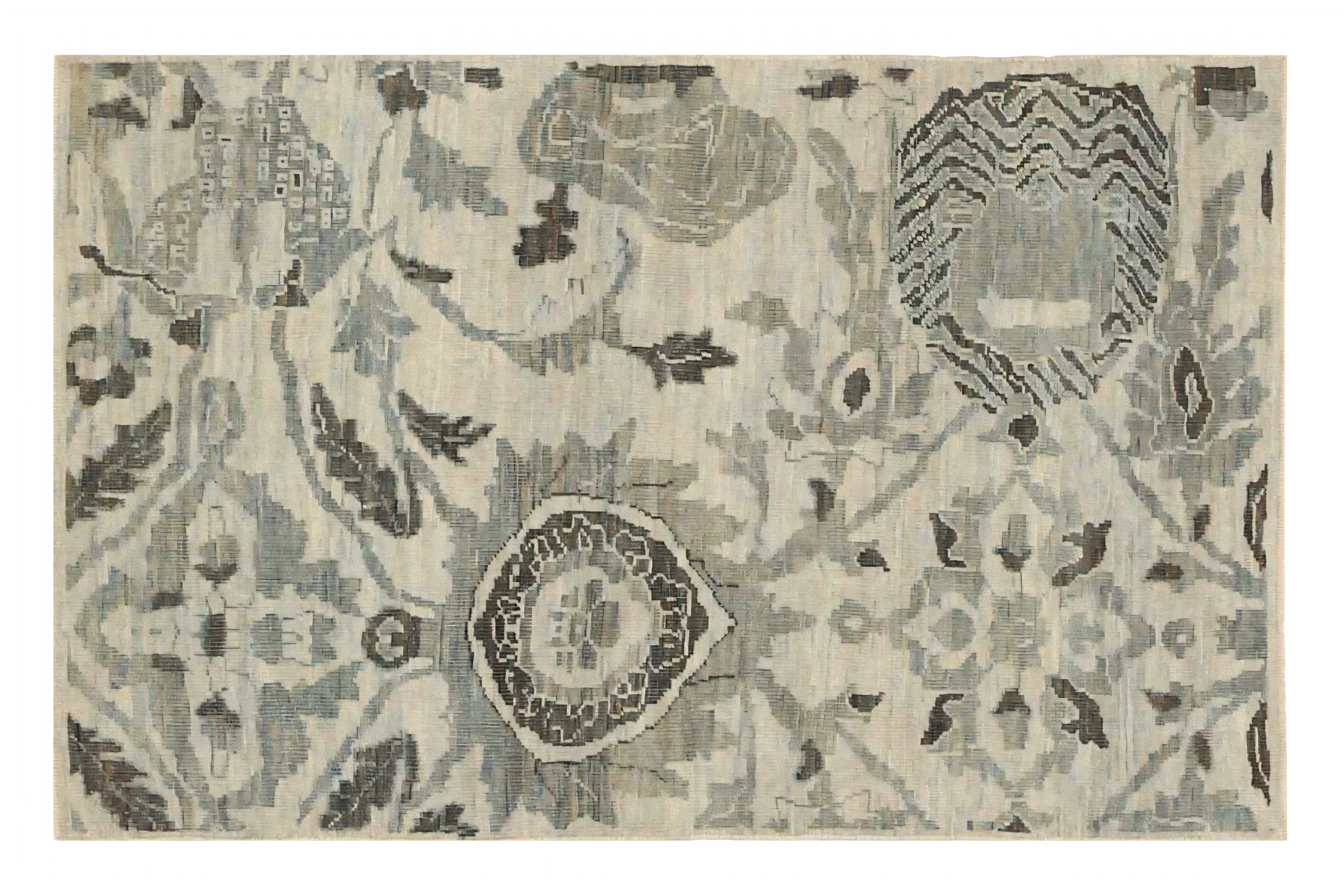 Persian Sultanabad Transitional Rug 68942