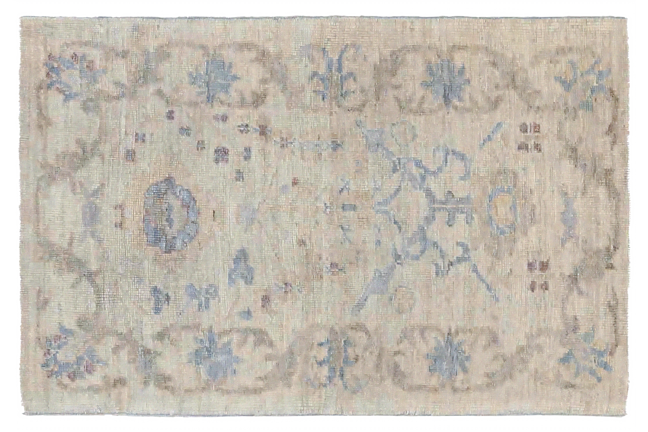 Persian Oushak Transitional Rug 68986