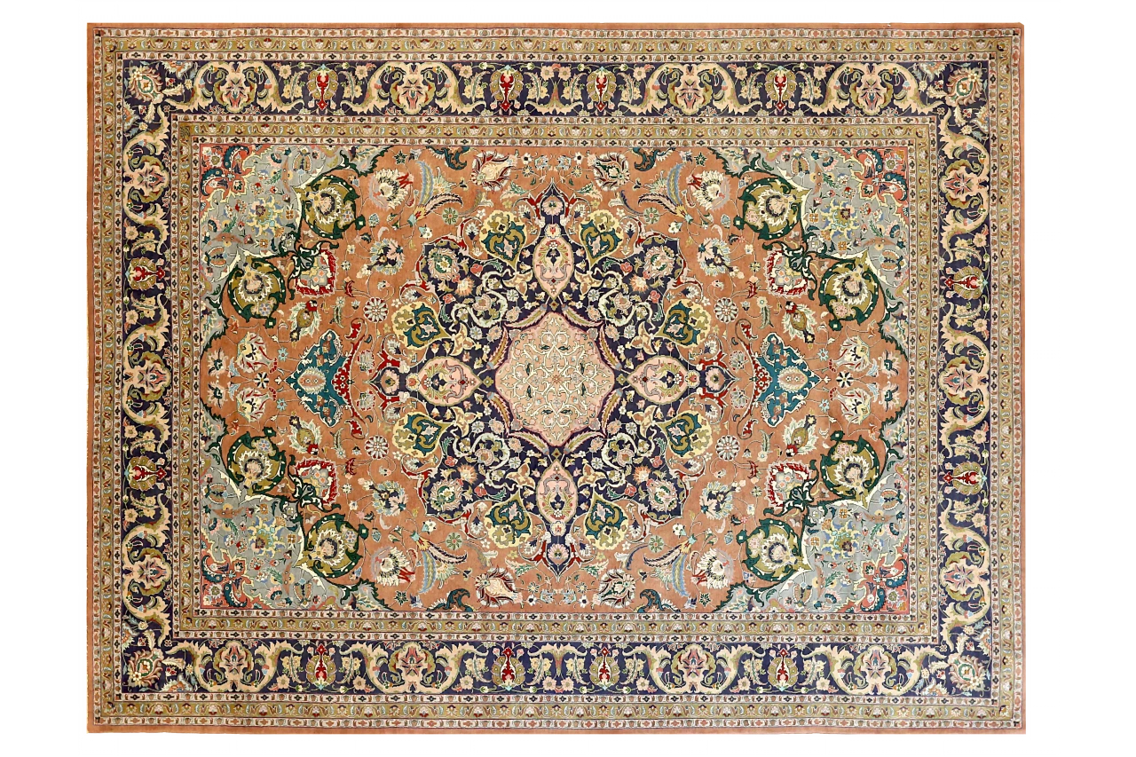 Antique Persian Tabriz Traditional Rug 68997