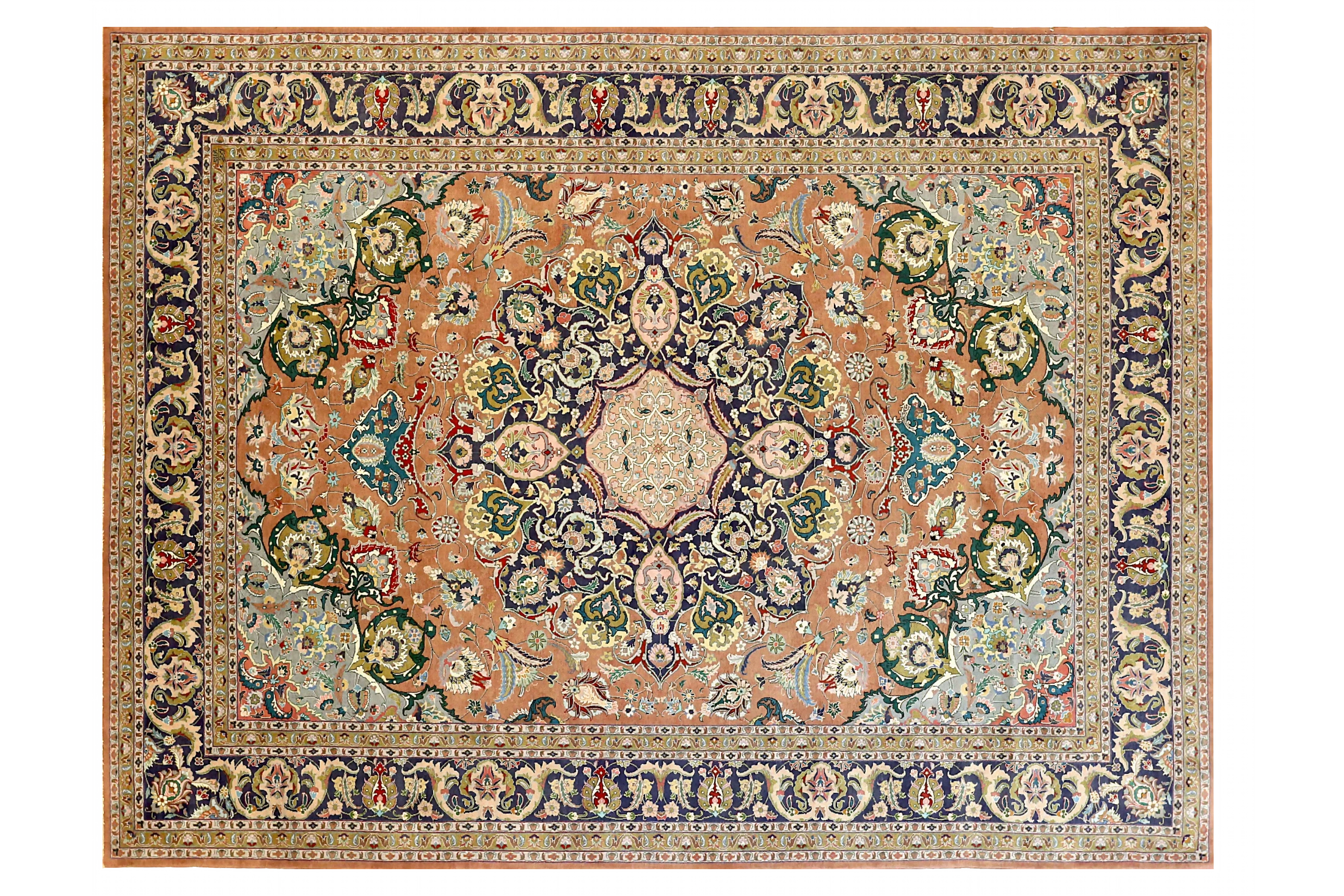 Antique Persian Tabriz Traditional Rug 68997
