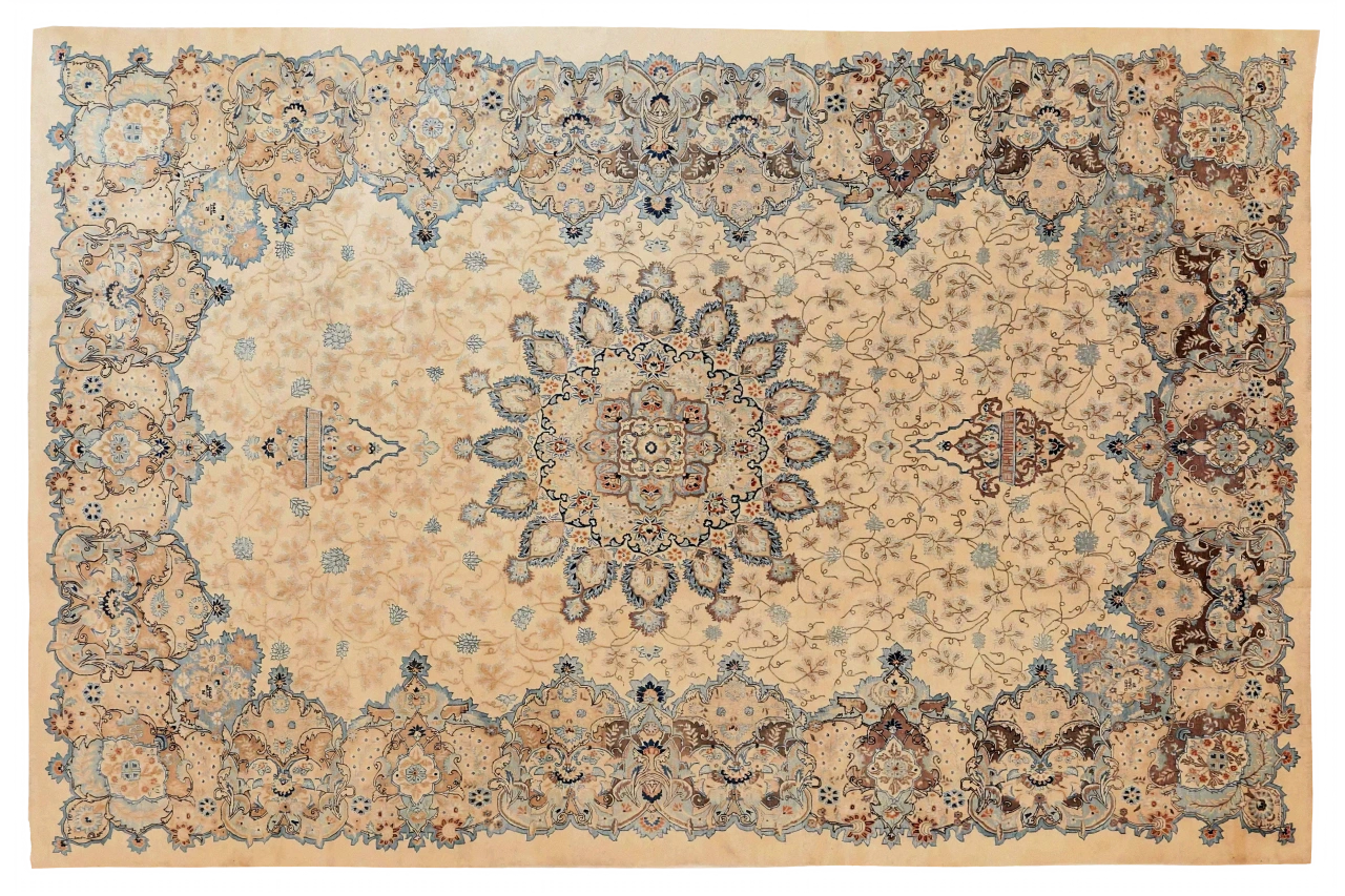 Antique Persian Kashan Traditional Rug 69003