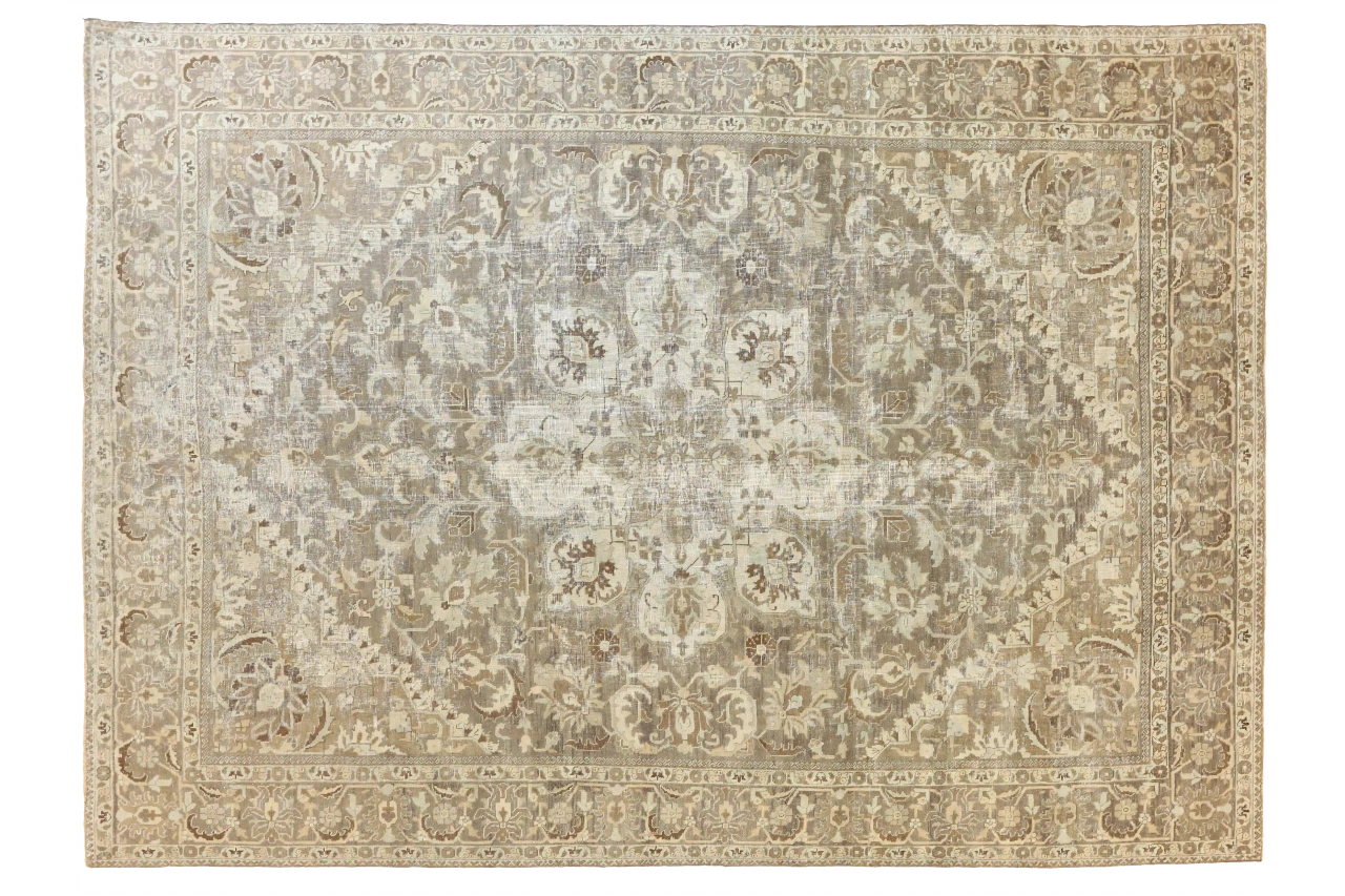 Antique Persian Tabriz Transitional Rug 69006