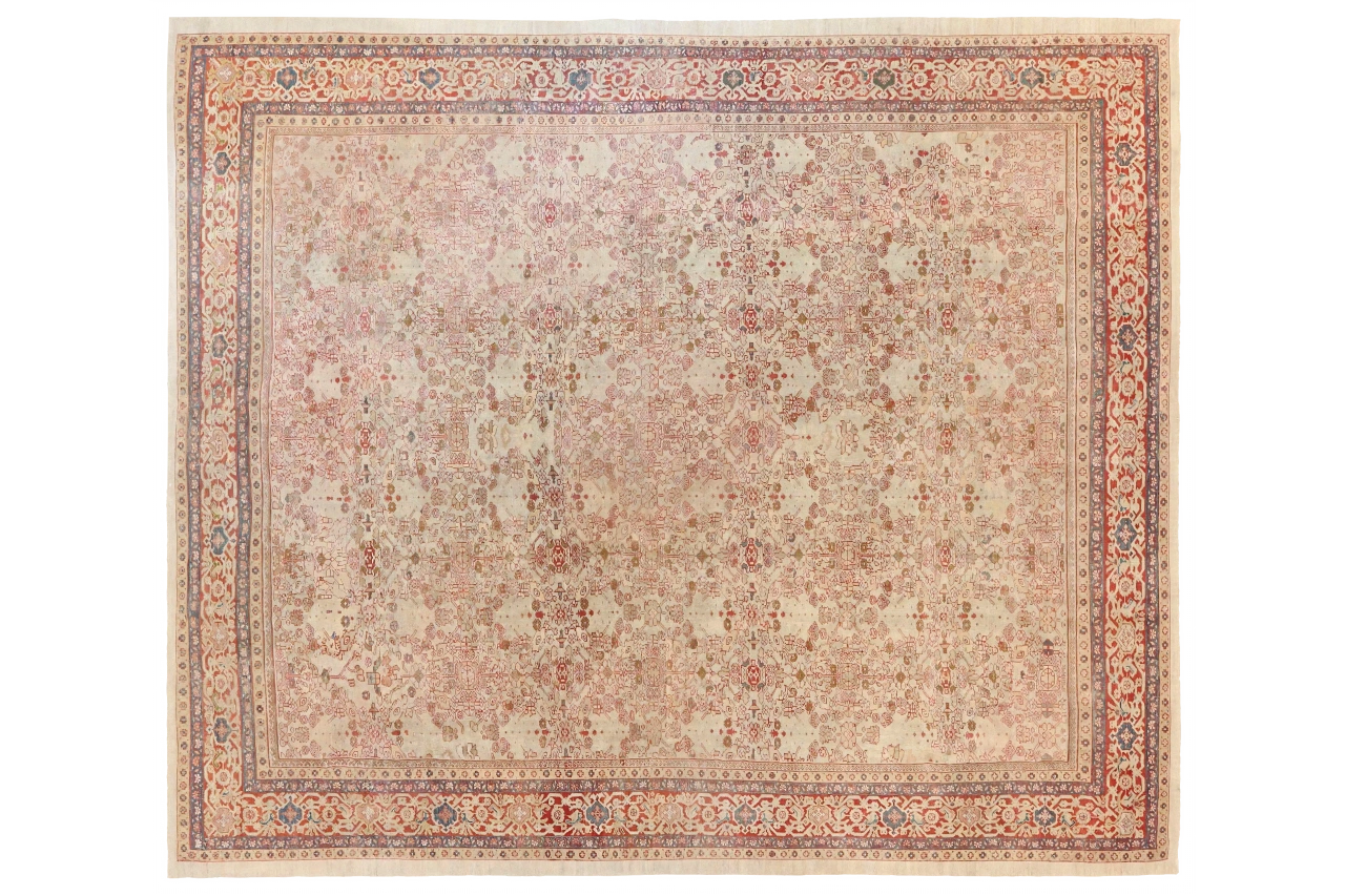 Antique Persian Sultanabad Transitional Rug 69007