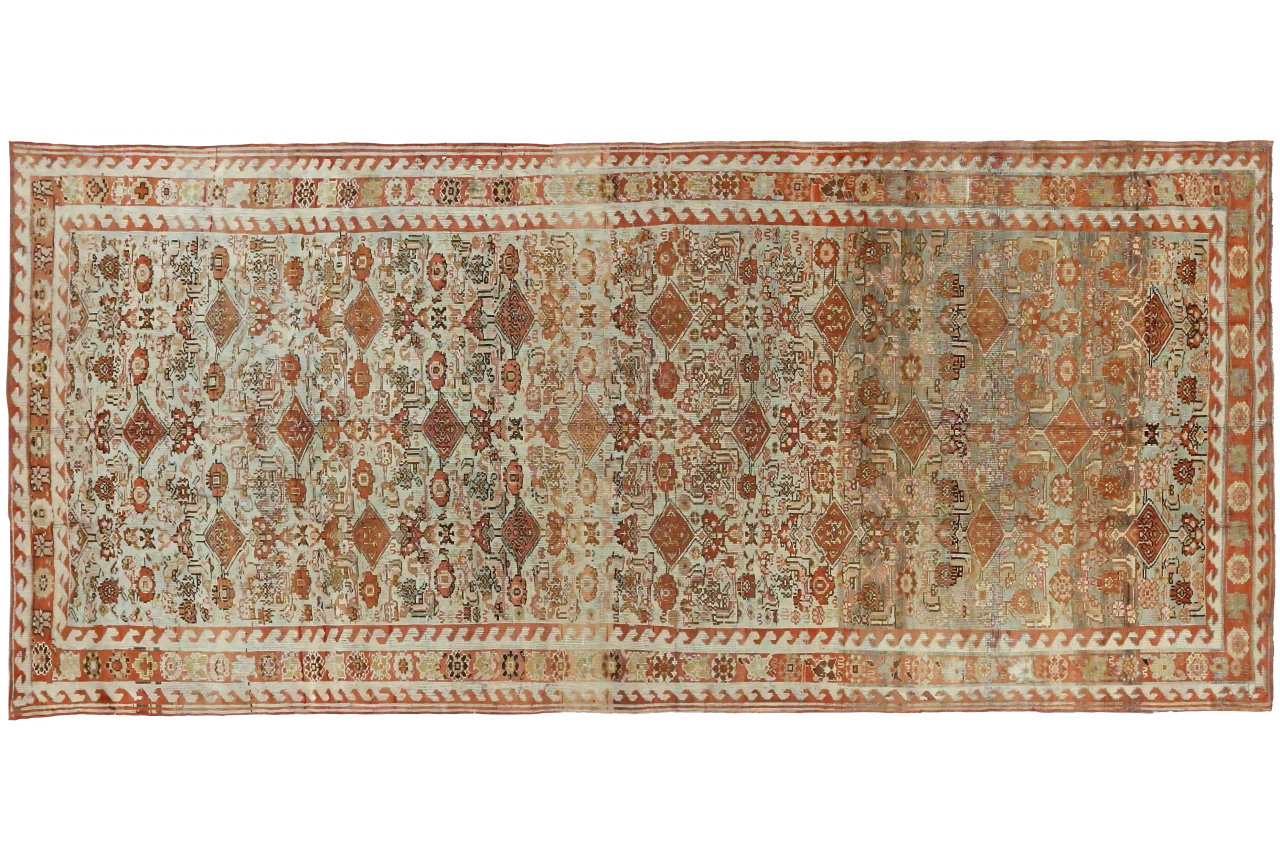 Antique Persian Bijar Transitional Rug 69128