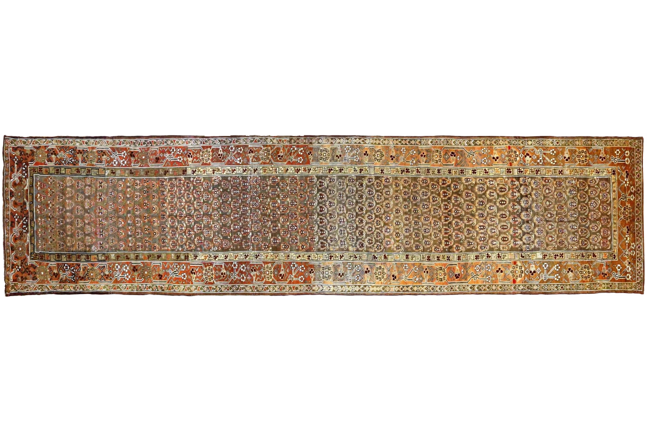 Antique Persian Bijar Transitional Rug 69129