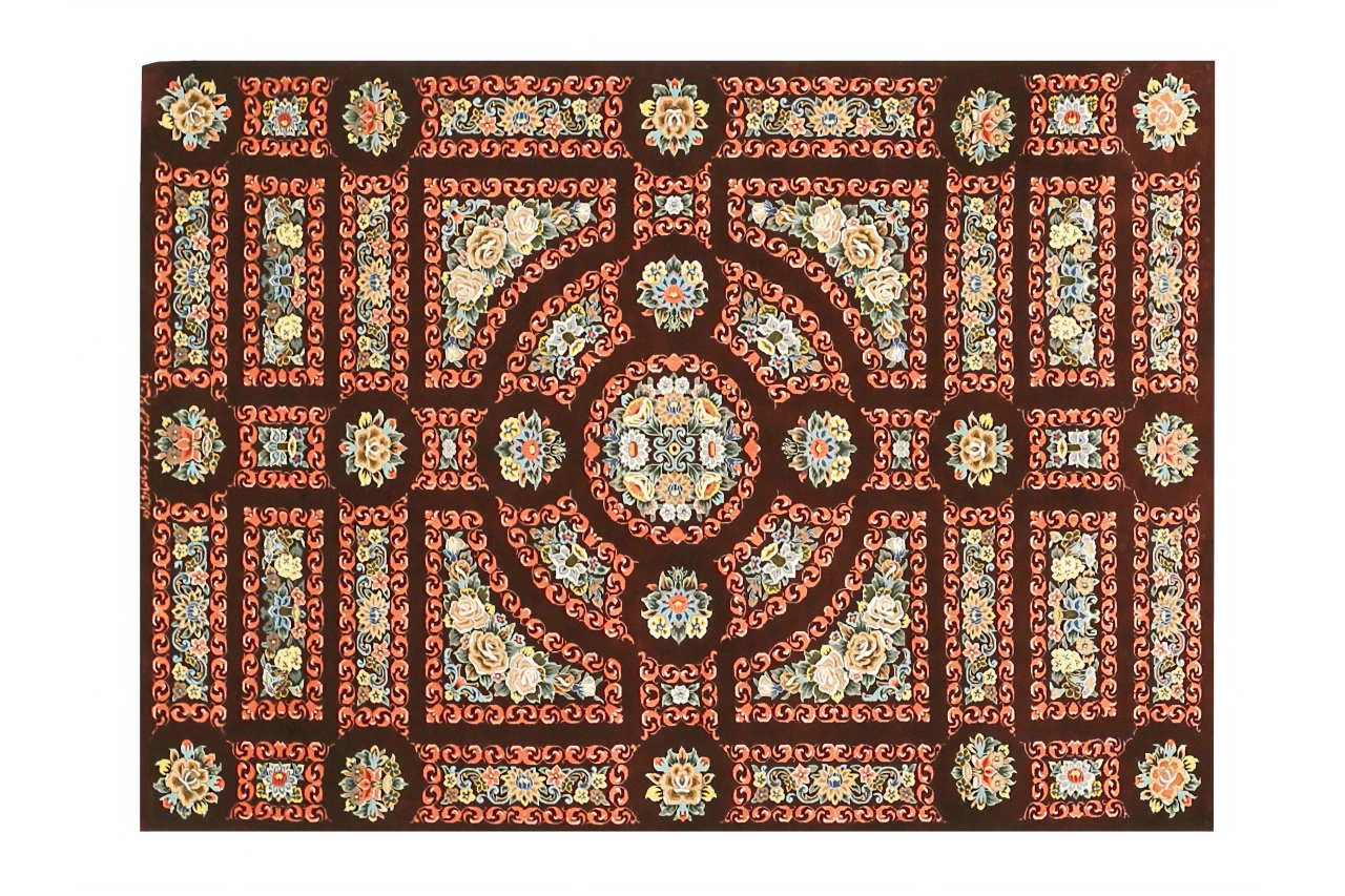 Persian Qom Silk Transitional Rug 69273