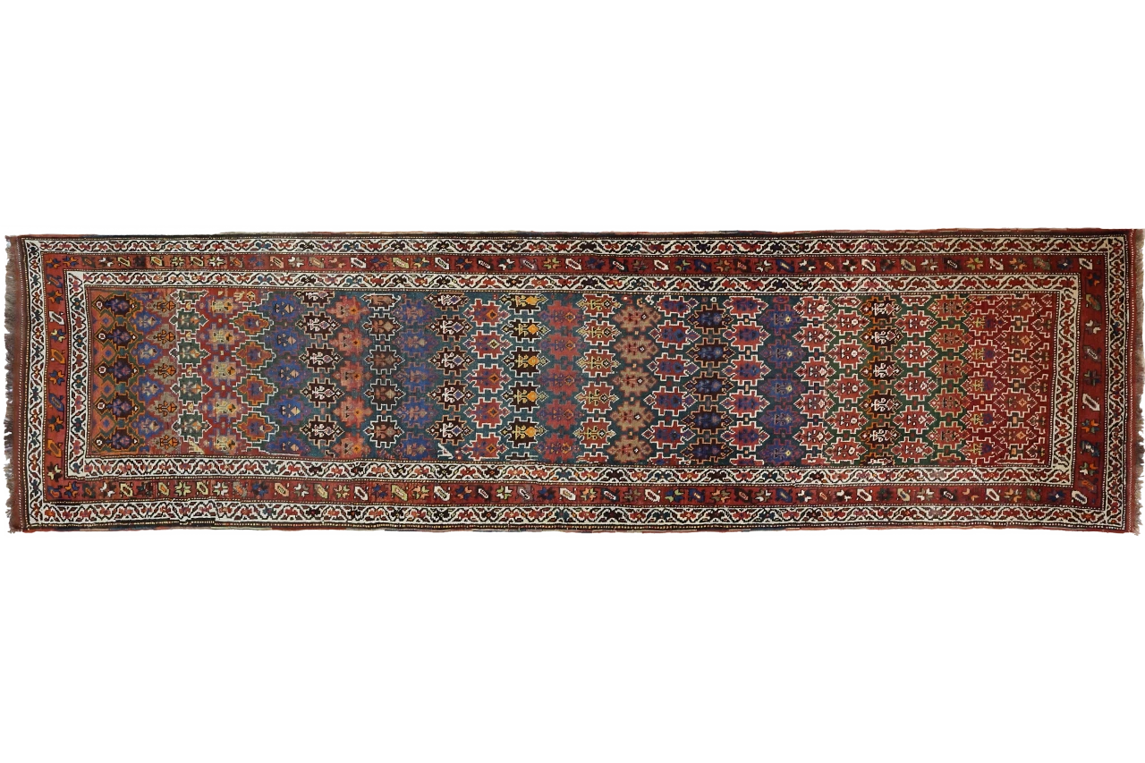 Antique Persian Azarbaijan Transitional Rug 69366