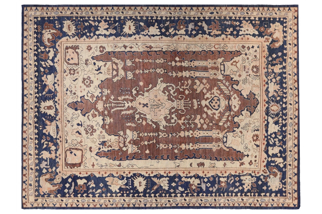 Persian Oushak Transitional Rug 69458