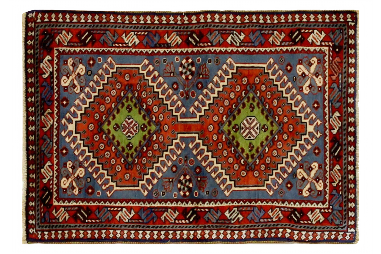 Antique Persian Shiraz Traditional Rug 69515