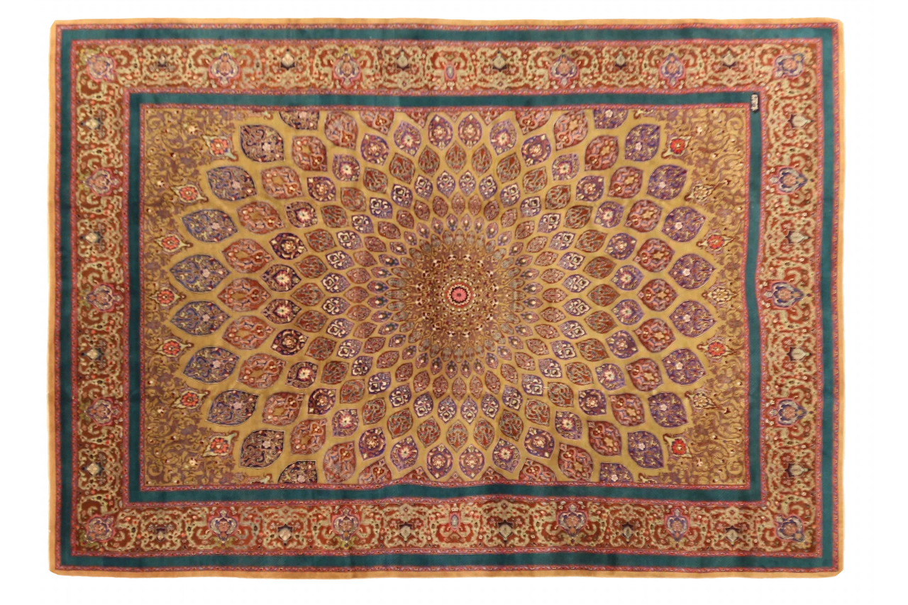 Antique Persian Tabriz Traditional Rug 69543