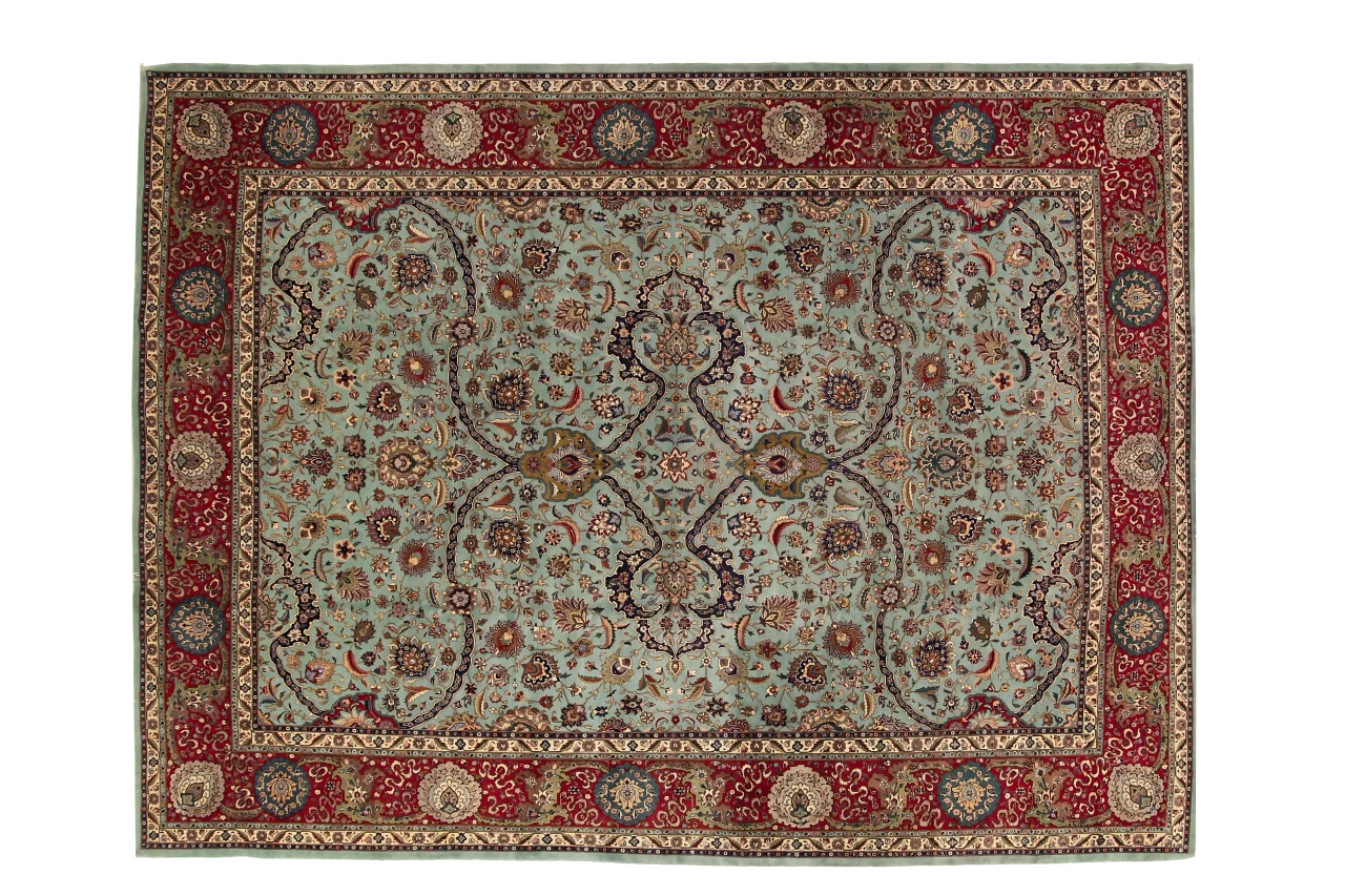 Antique Persian Tabriz Traditional Rug 69549